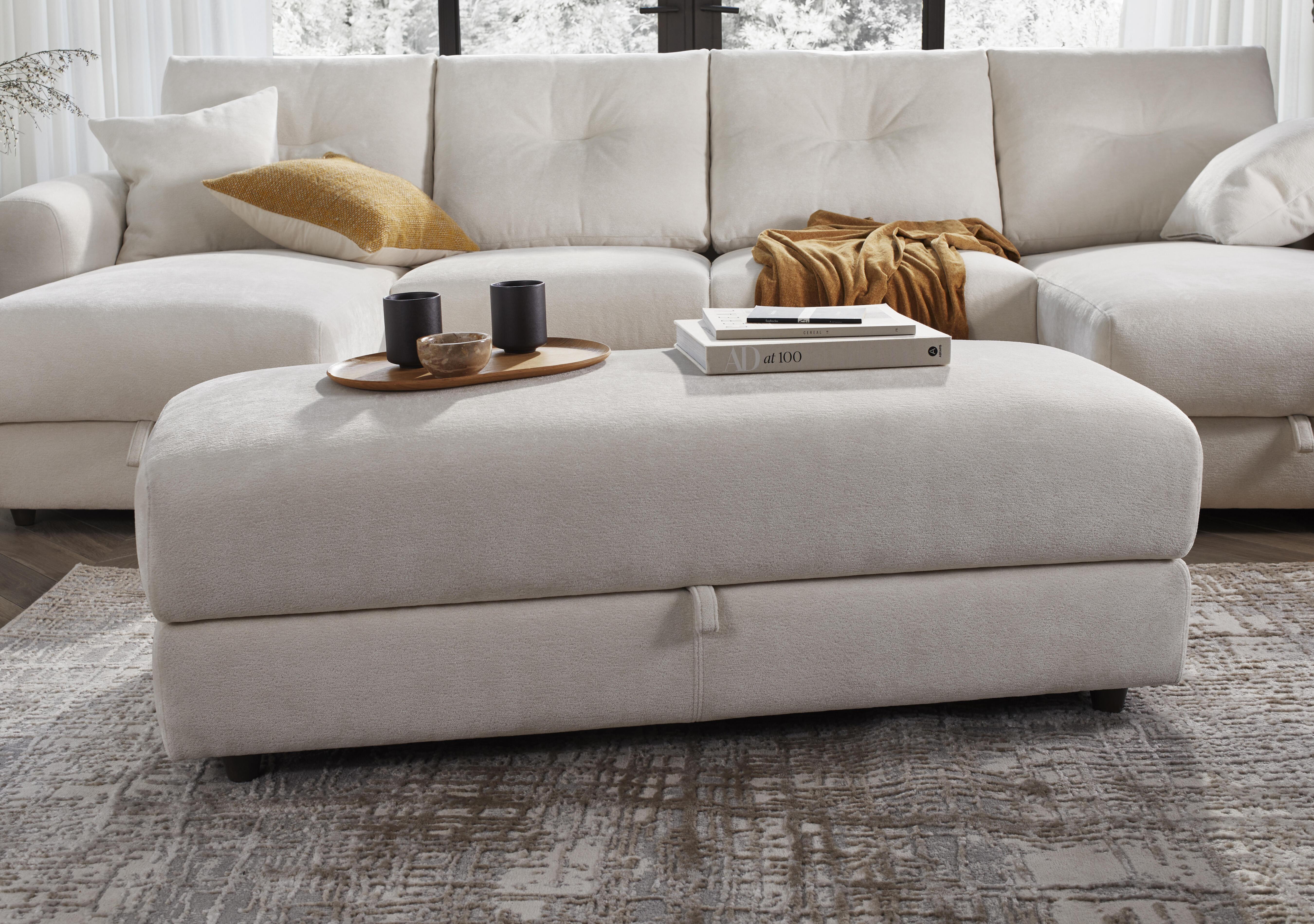 Nest Large Fabric Storage Footstool in  on Furniture Village