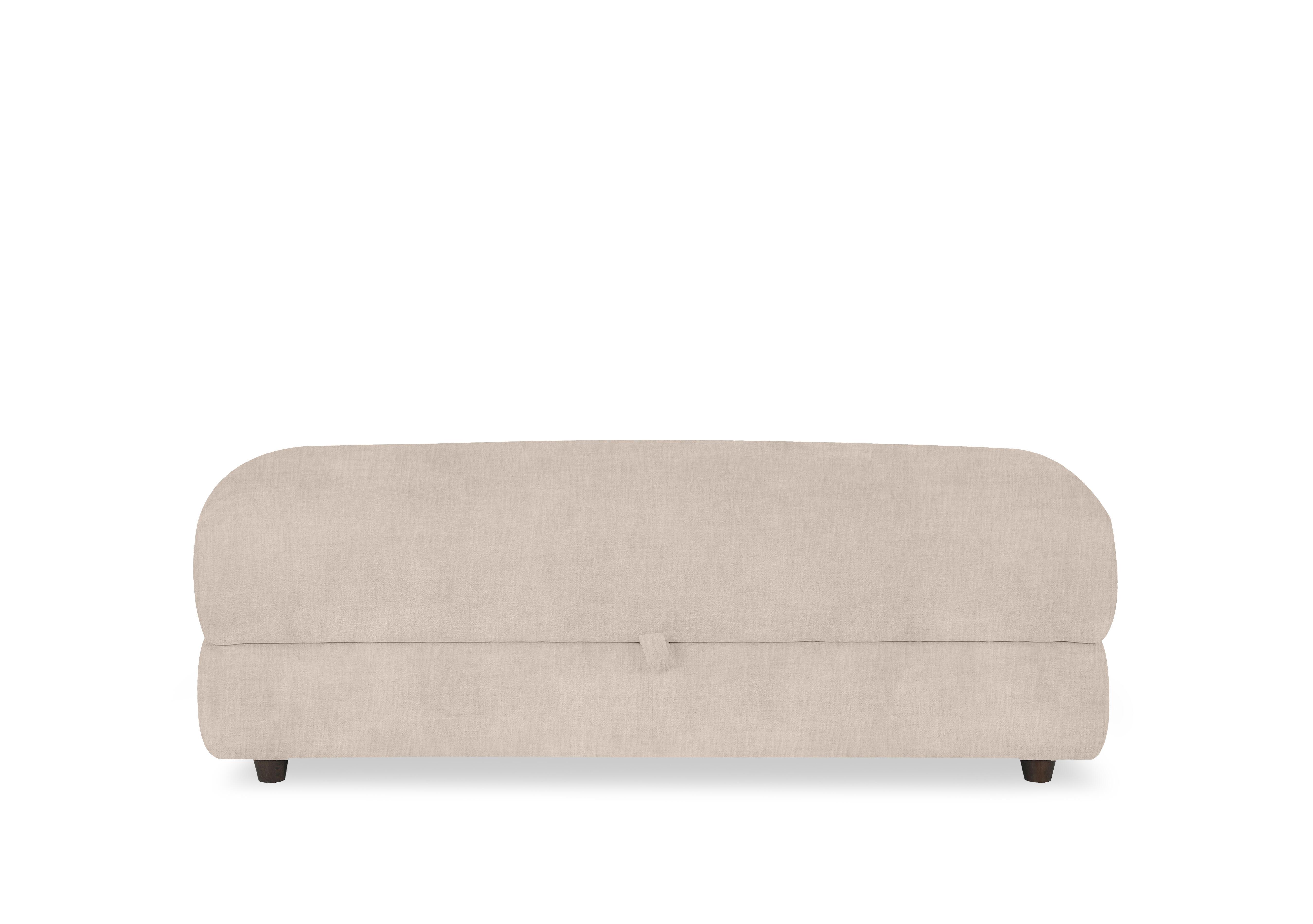 Nest Large Fabric Storage Footstool in Fab-Crn-R120 Beige on Furniture Village