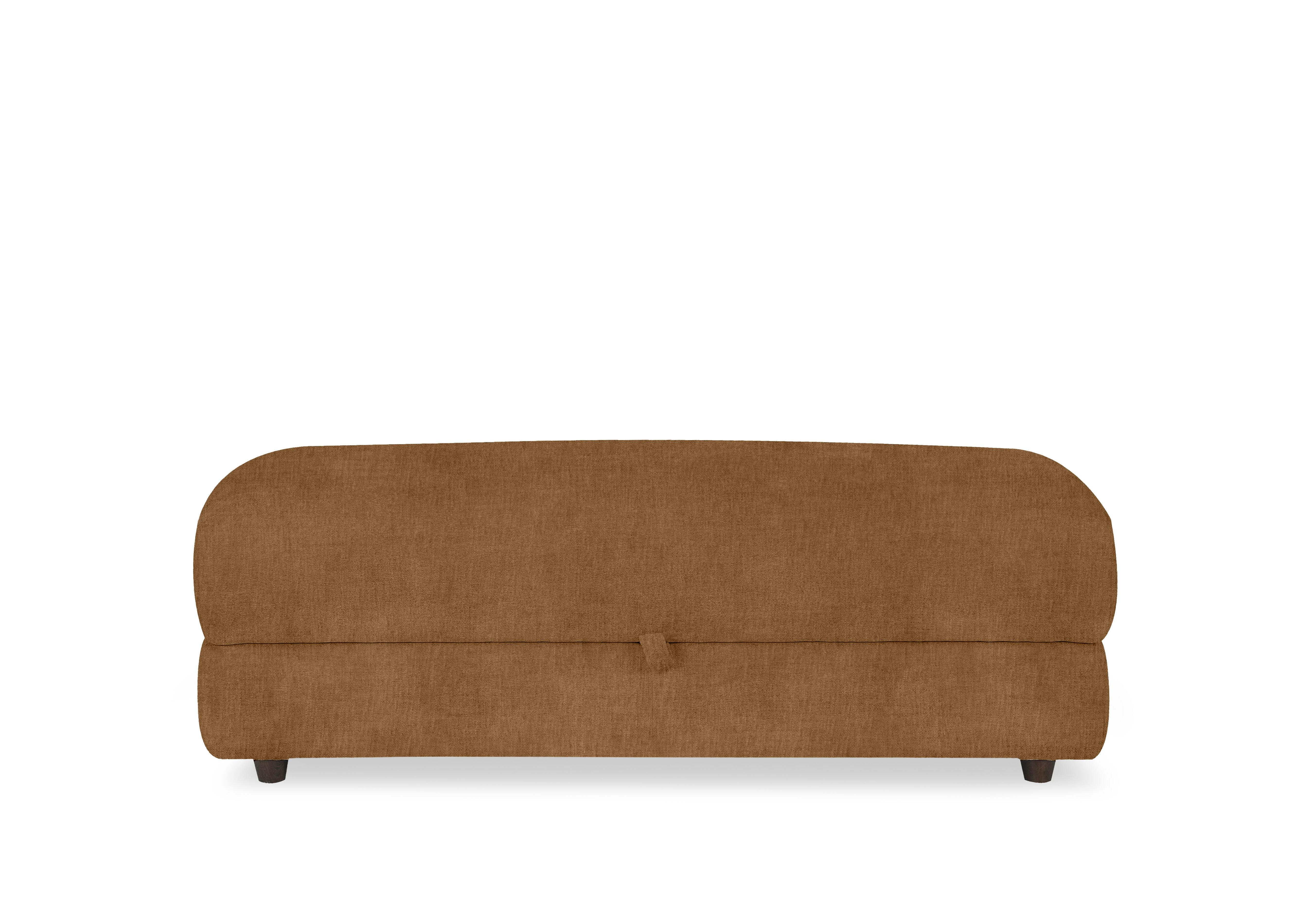 Nest Large Fabric Storage Footstool in Fab-Crn-R272 Tumeric on Furniture Village