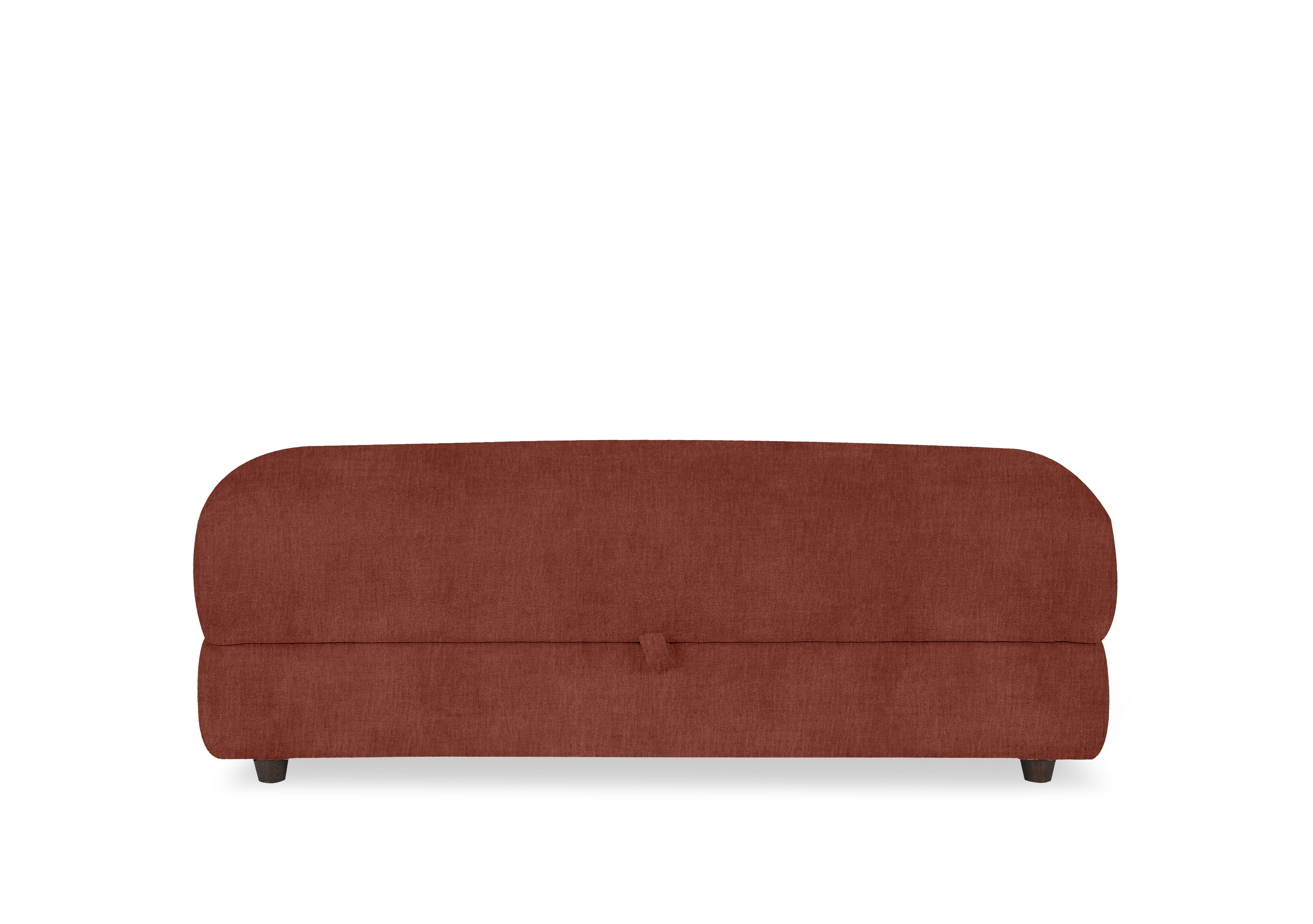 Nest Large Fabric Storage Footstool in Fab-Crn-R500 Caramel on Furniture Village