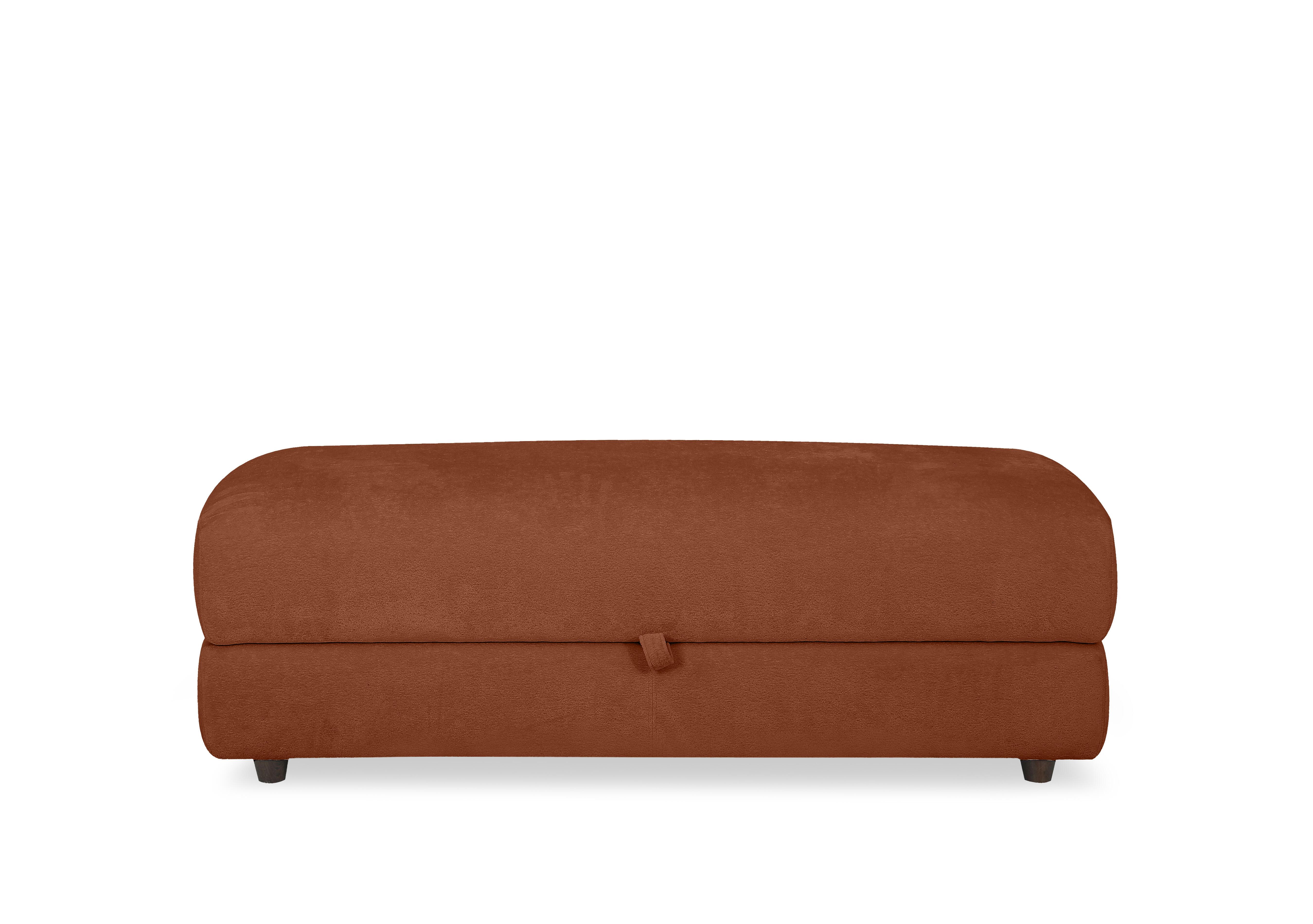 Nest Large Fabric Storage Footstool in Fab-Dab-R13 Rust on Furniture Village