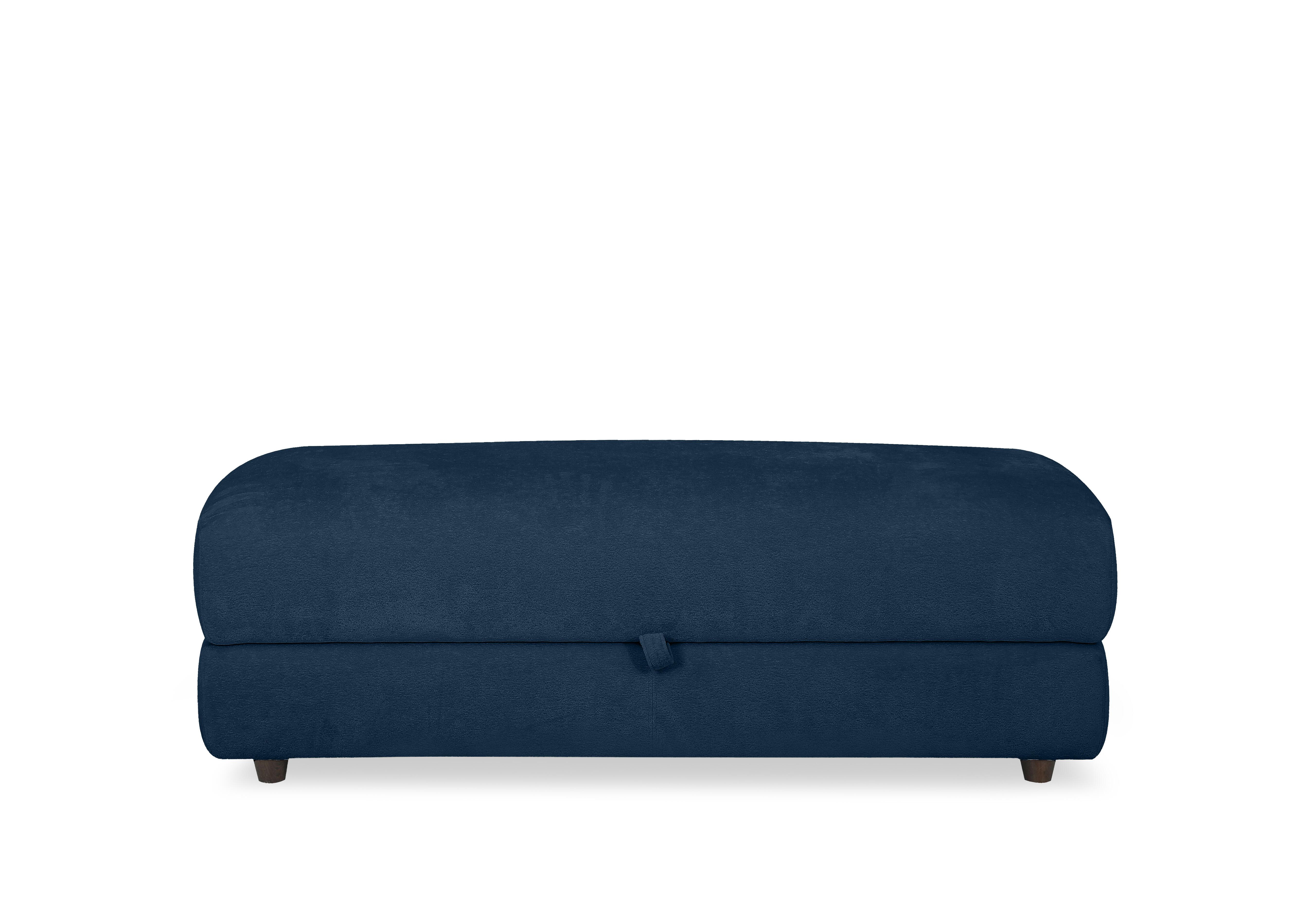 Nest Large Fabric Storage Footstool in Fab-Dab-R23 Steel Blue on Furniture Village