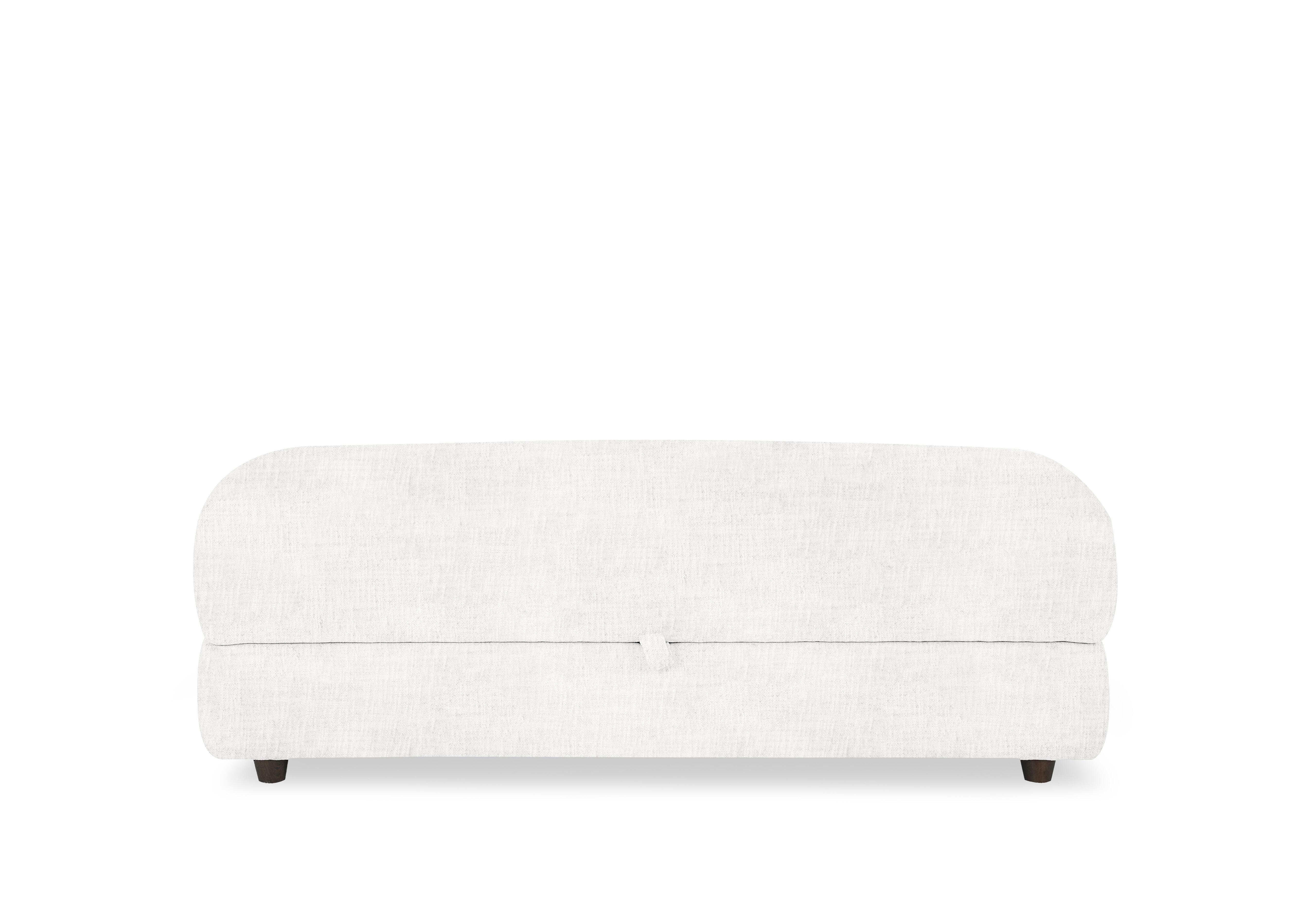 Nest Large Fabric Storage Footstool in Fab-Mga-R03 Frost on Furniture Village