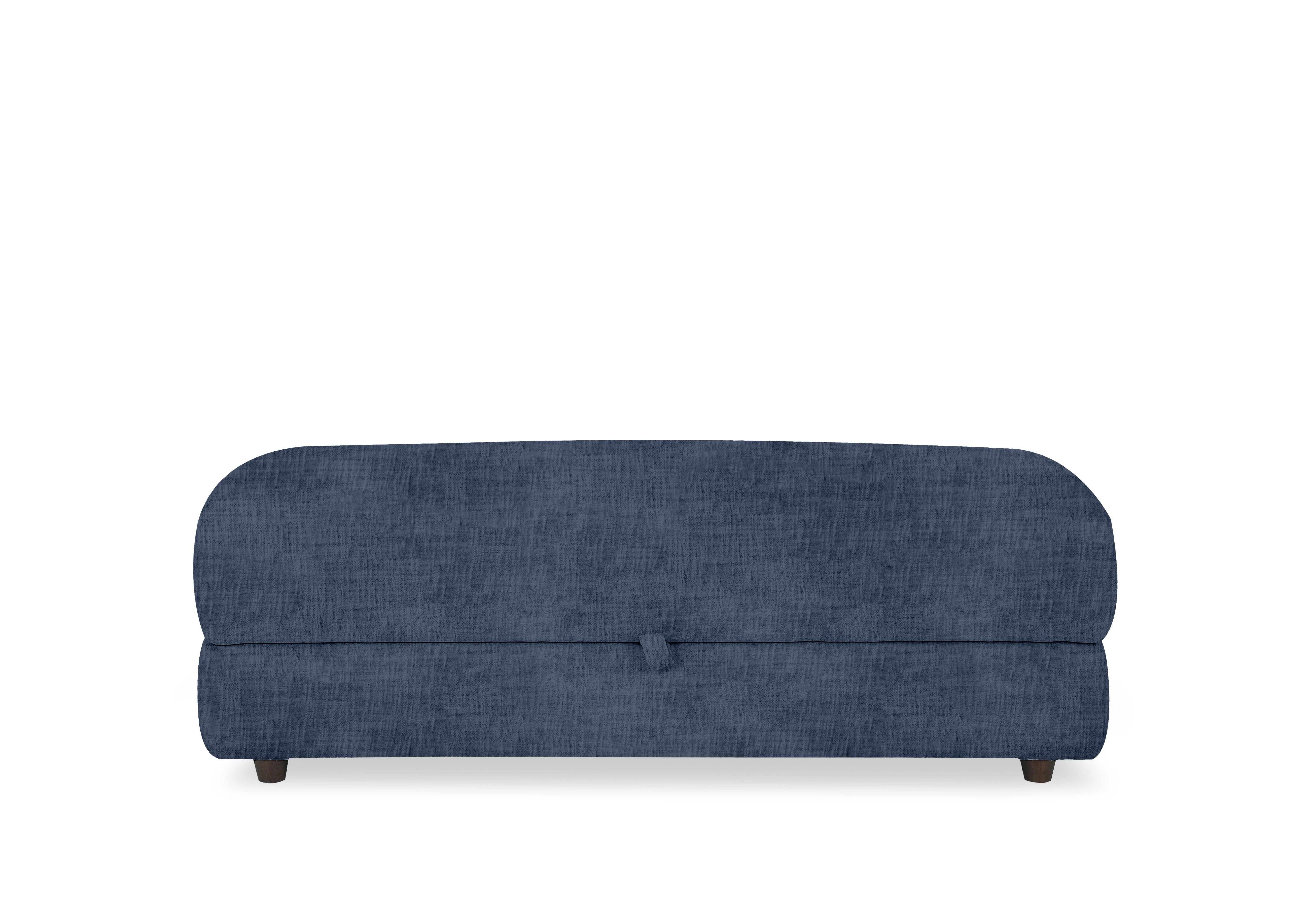 Nest Large Fabric Storage Footstool in Fab-Mga-R10 Dark Denim on Furniture Village