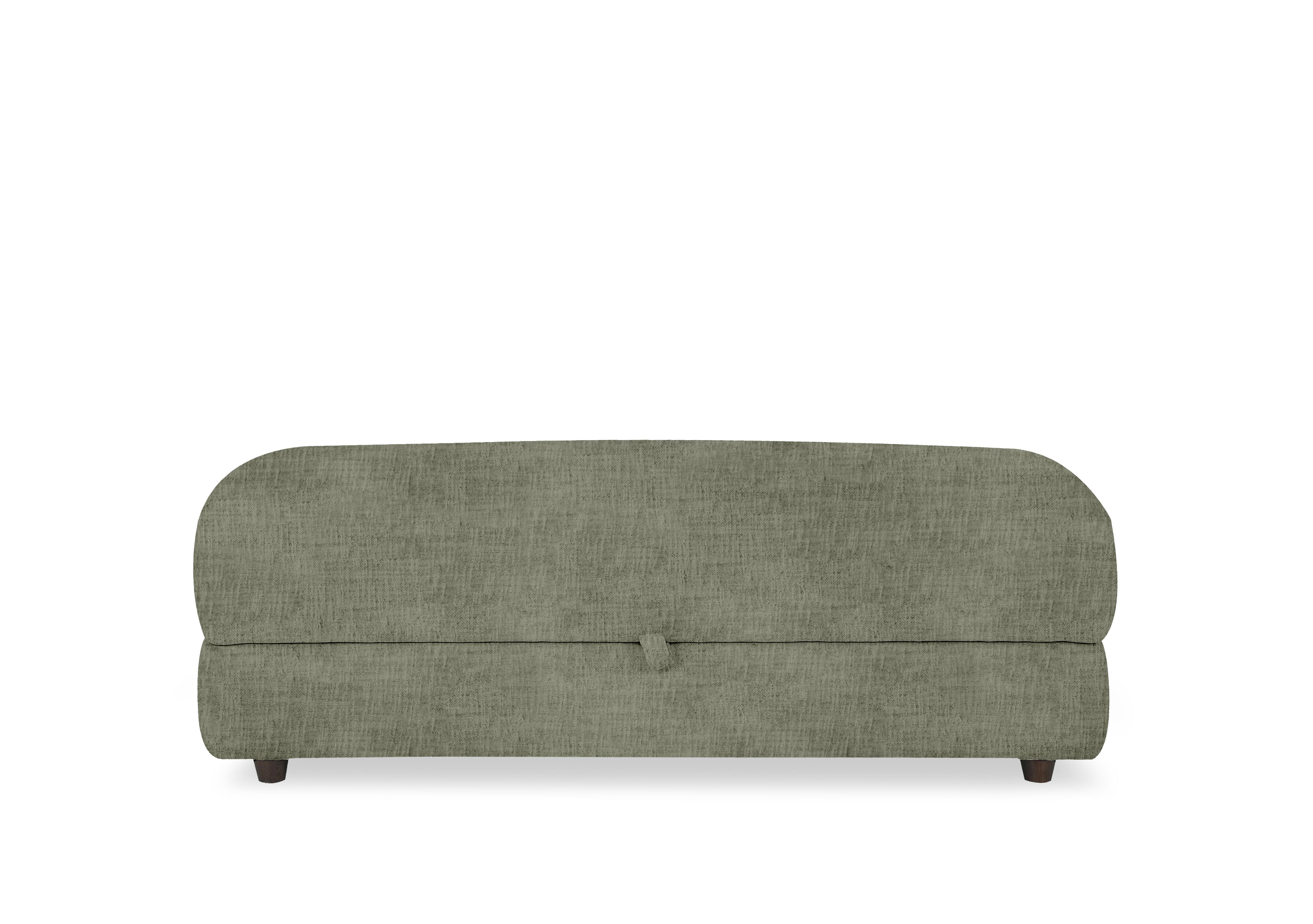 Nest Large Fabric Storage Footstool in Fab-Mga-R11 Olive Green on Furniture Village