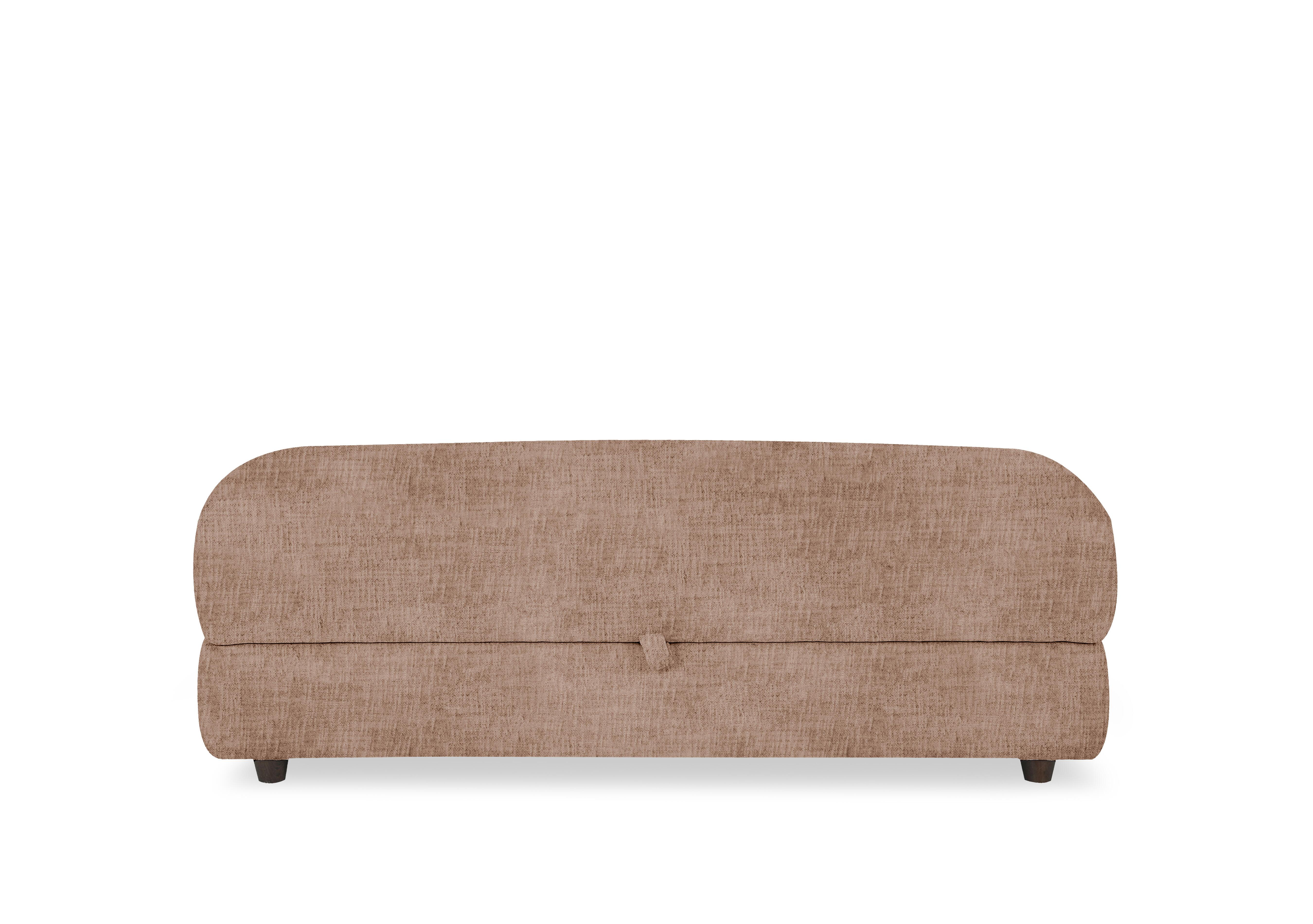 Nest Large Fabric Storage Footstool in Fab-Mga-R13 Light Brown on Furniture Village
