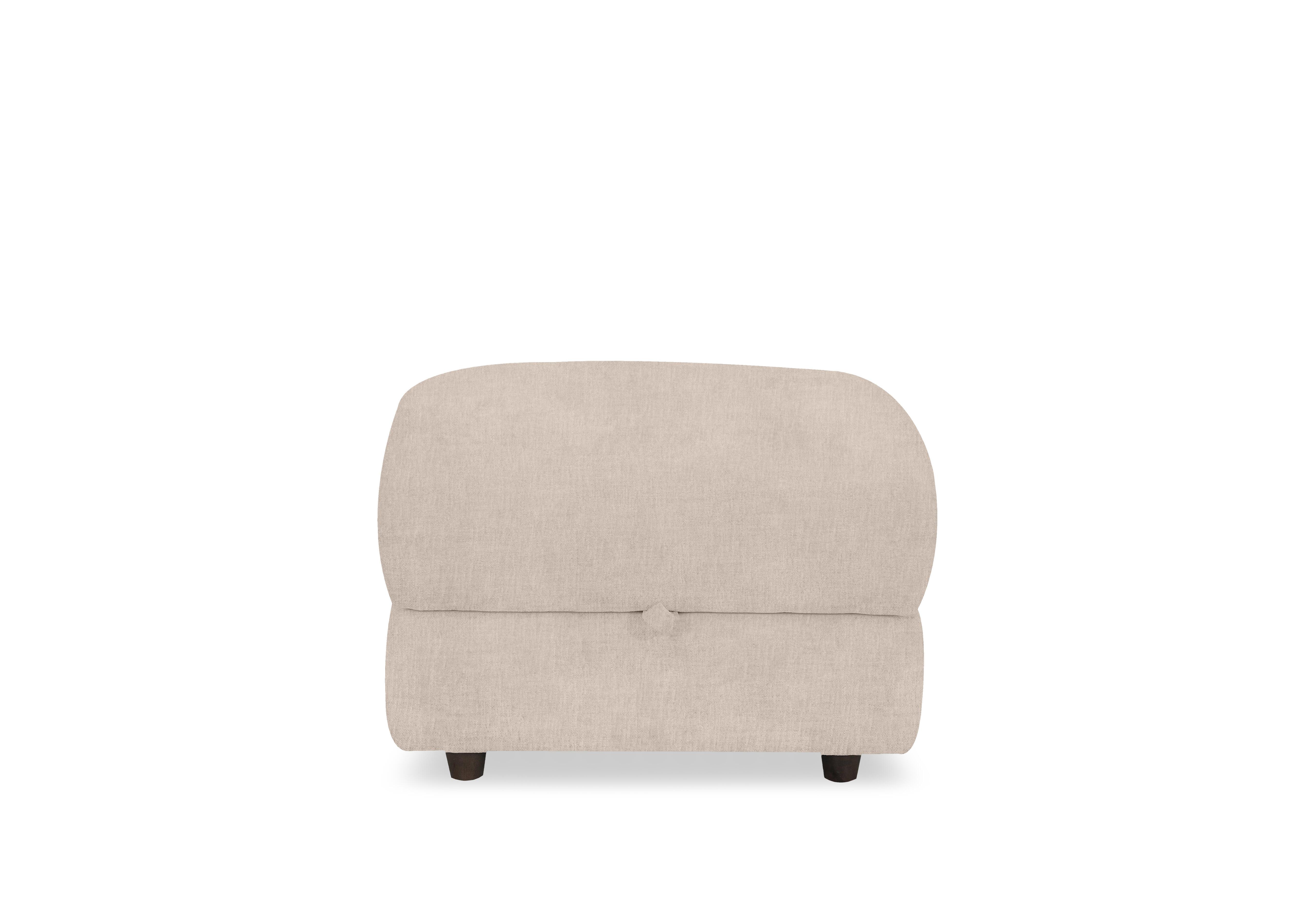 Nest Small Fabric Storage Footstool in Fab-Crn-R120 Beige on Furniture Village