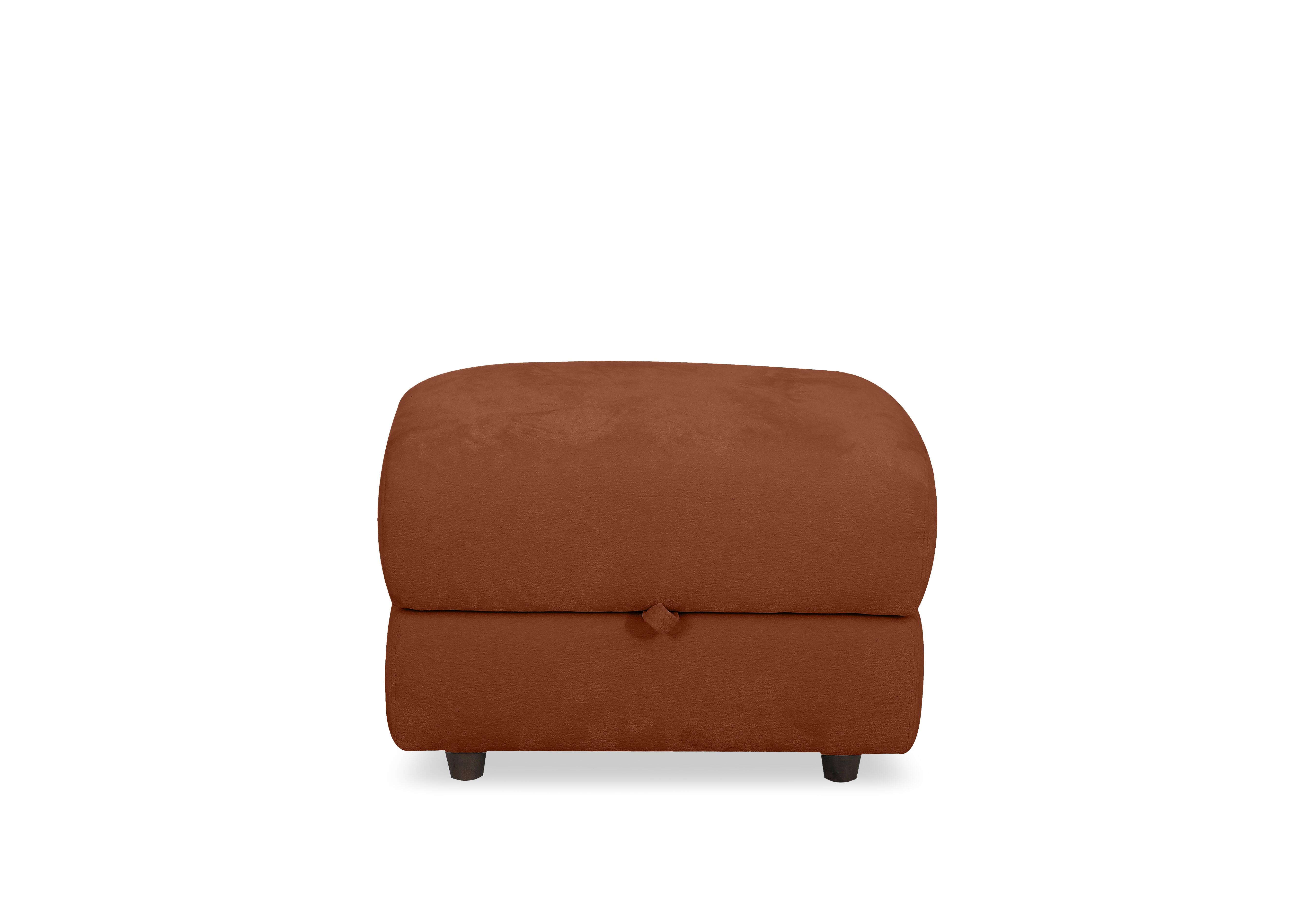 Nest Small Fabric Storage Footstool in Fab-Dab-R13 Rust on Furniture Village