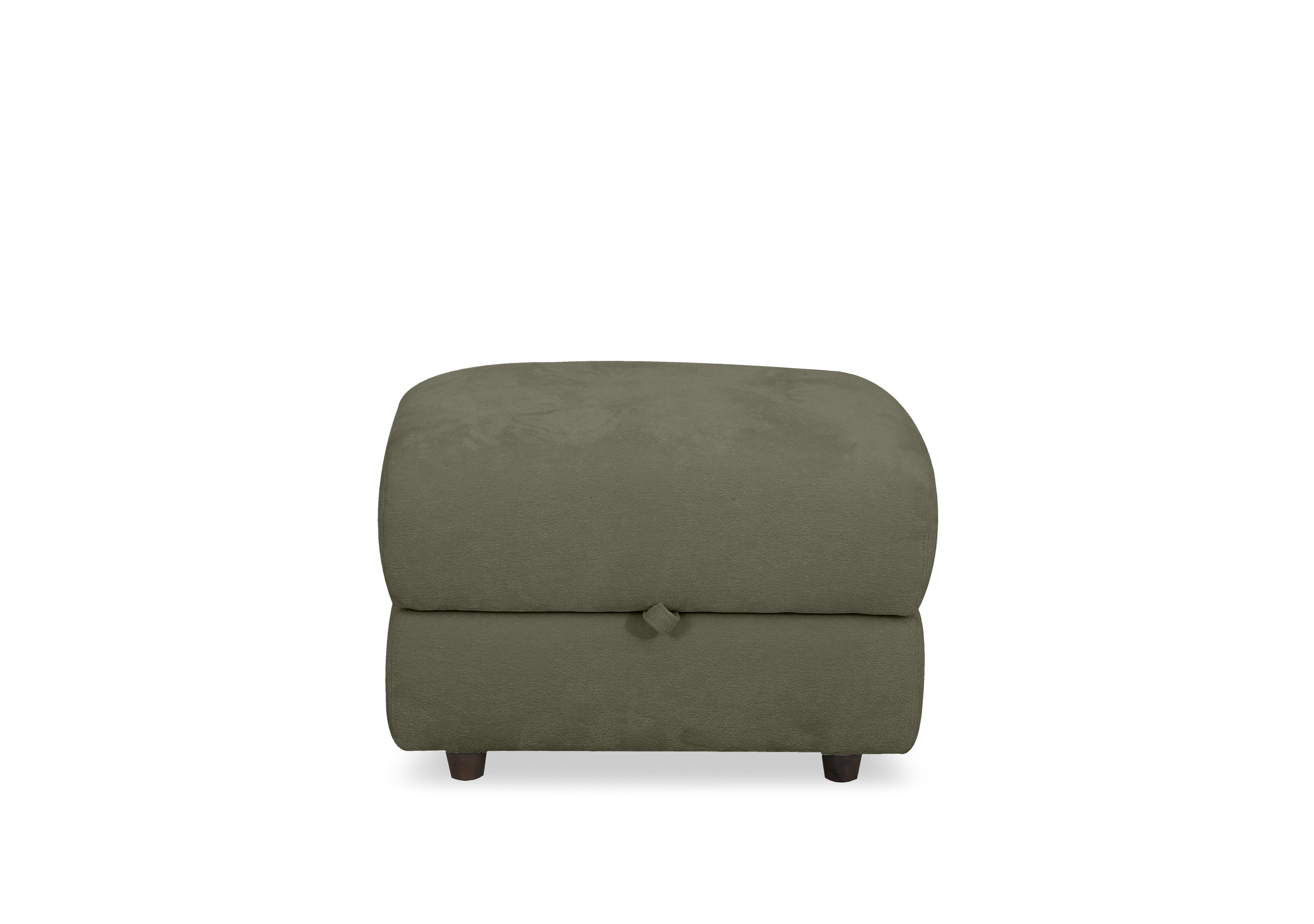 Nest Small Fabric Storage Footstool in Fab-Dab-R16 Forrest Green on Furniture Village