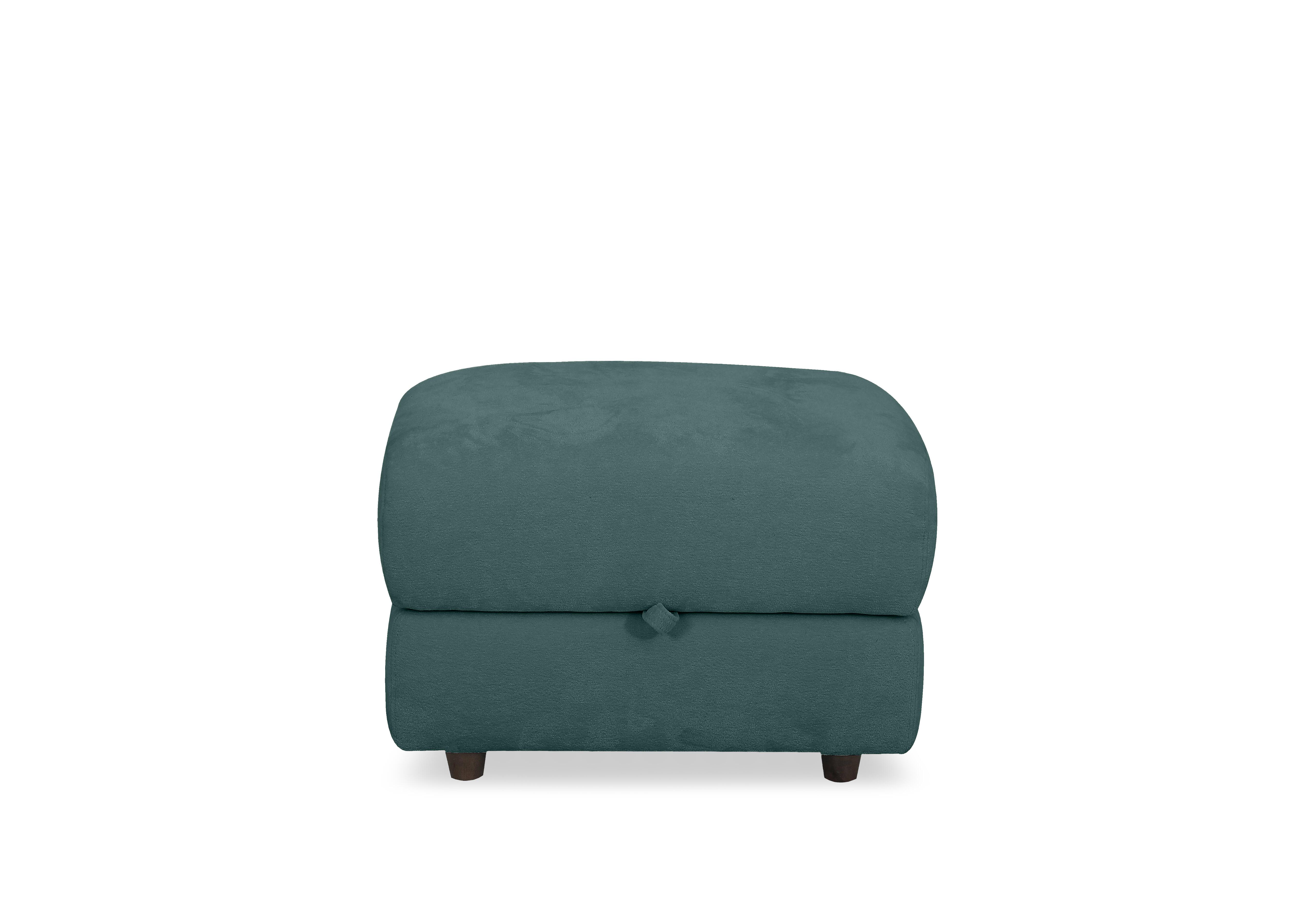 Nest Small Fabric Storage Footstool in Fab-Dab-R17 Peacock on Furniture Village