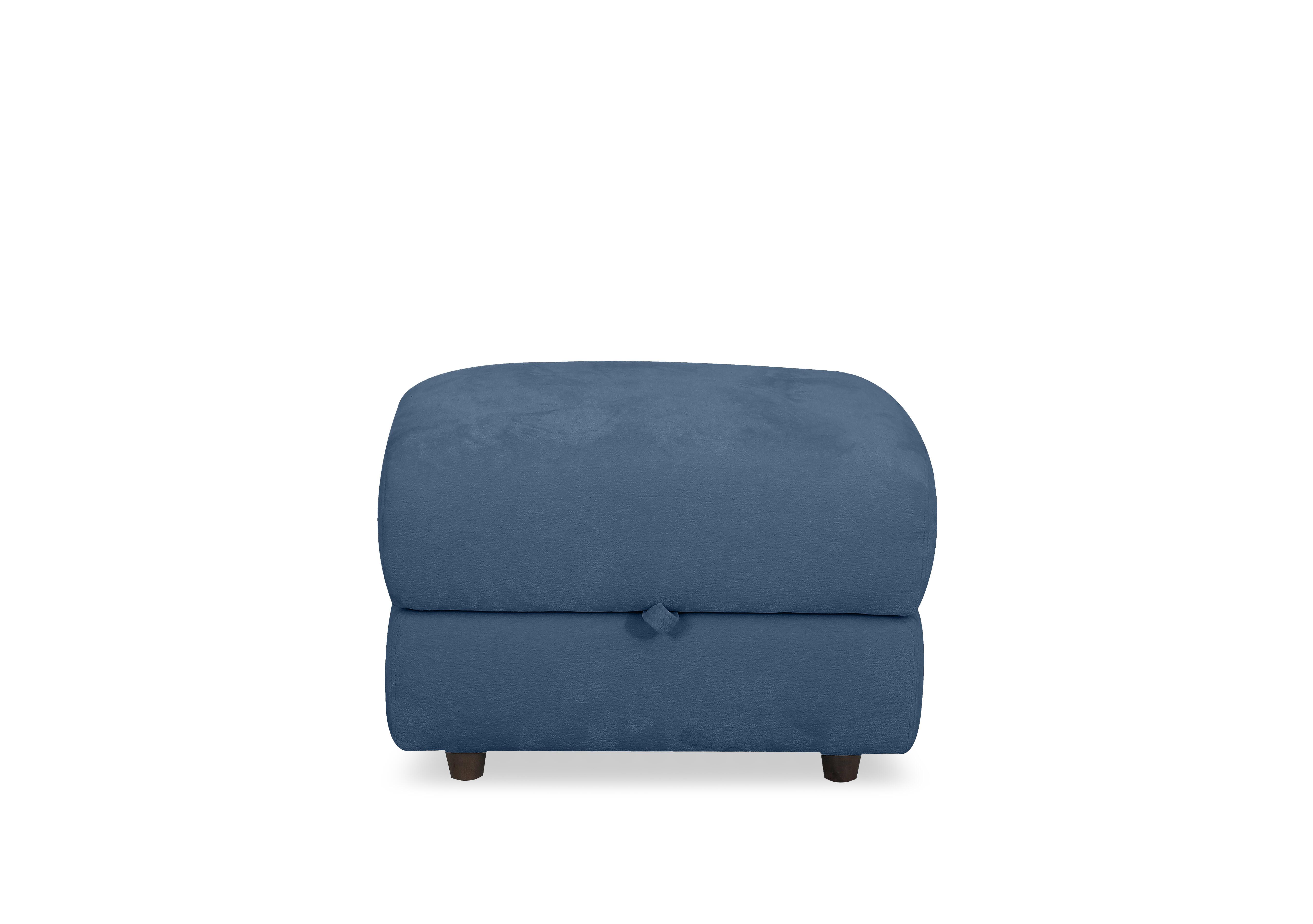 Nest Small Fabric Storage Footstool in Fab-Dab-R18 Silverish Blue on Furniture Village