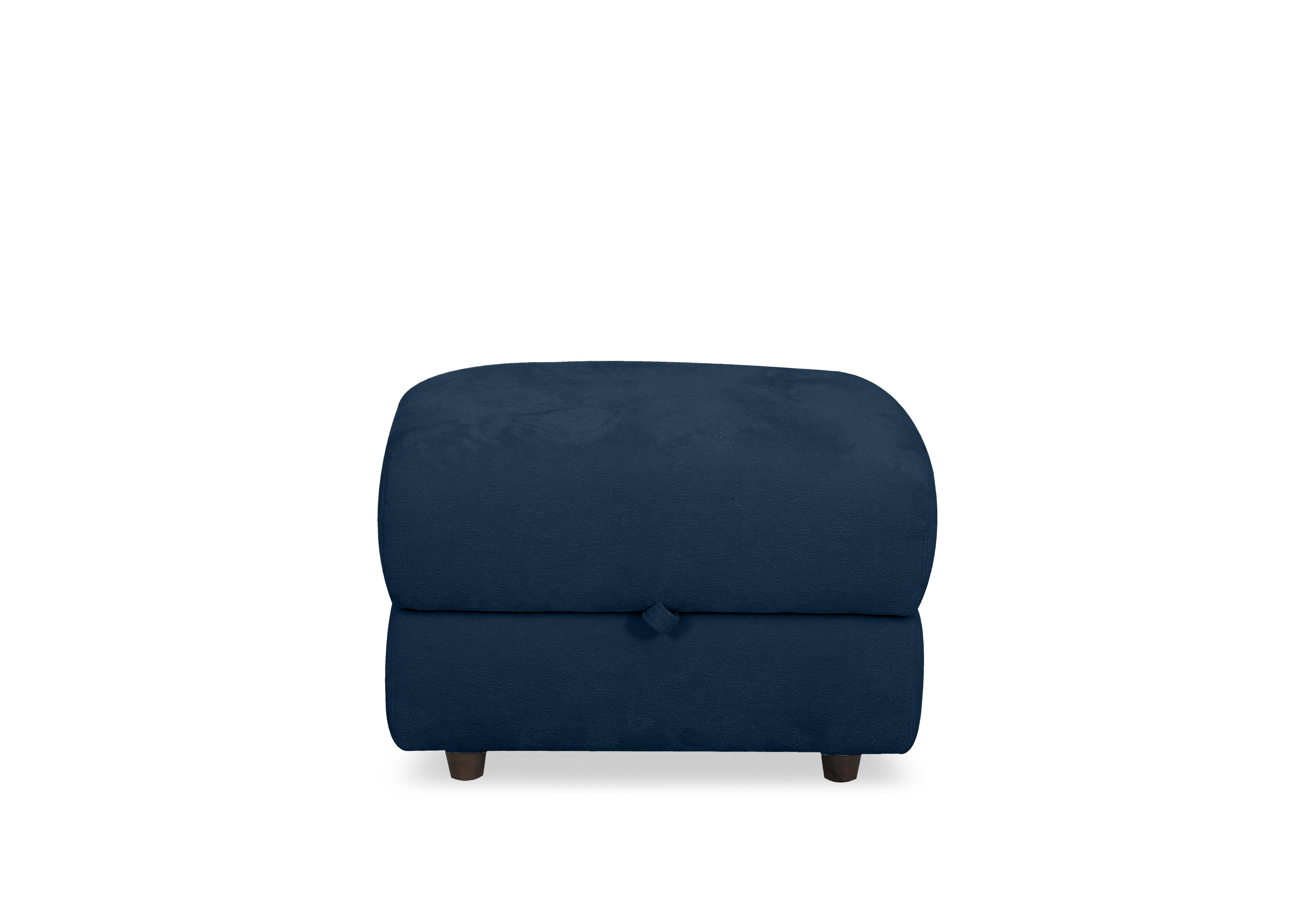 Nest Small Fabric Storage Footstool in Fab-Dab-R23 Steel Blue on Furniture Village