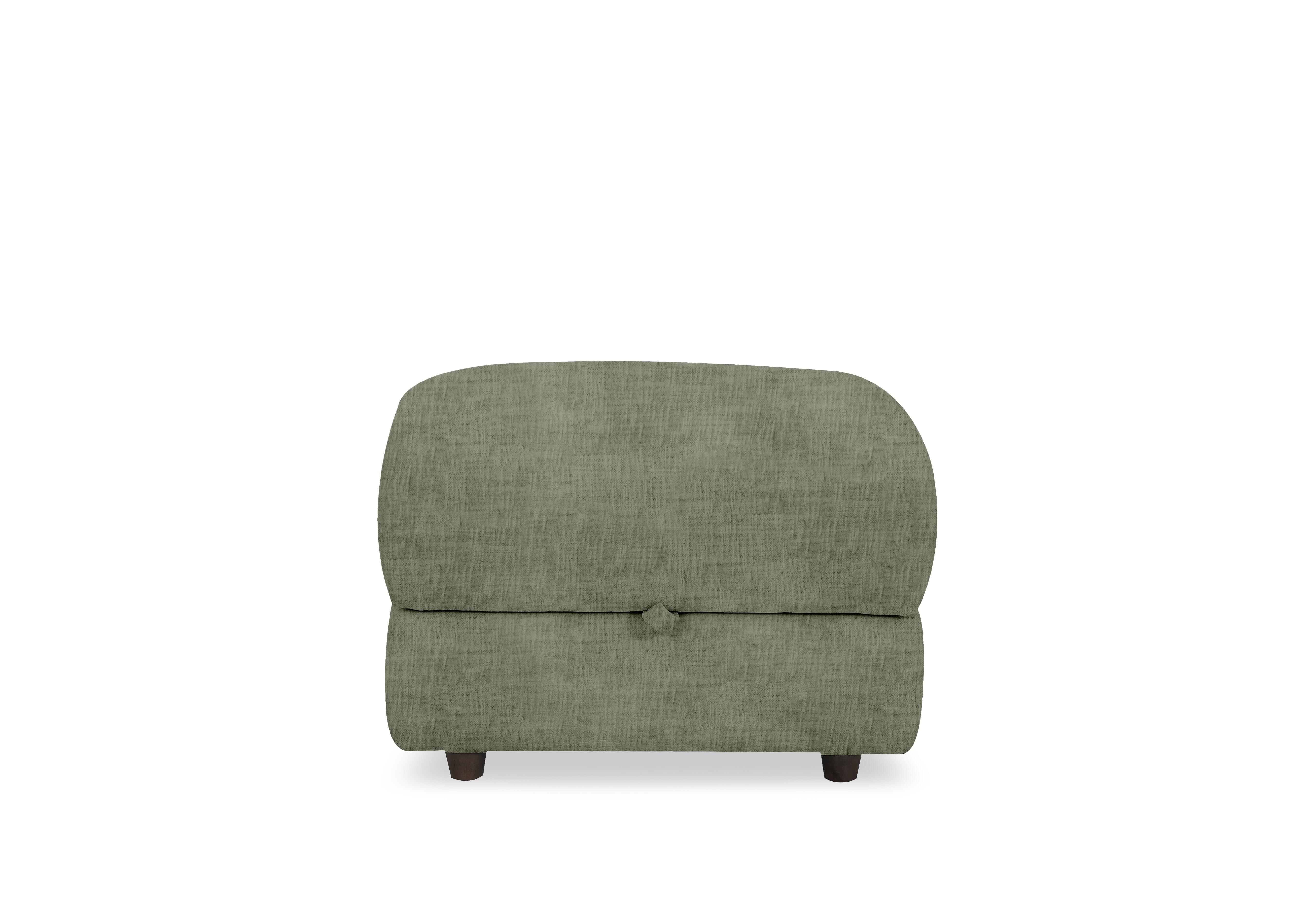 Nest Small Fabric Storage Footstool in Fab-Mga-R11 Olive Green on Furniture Village