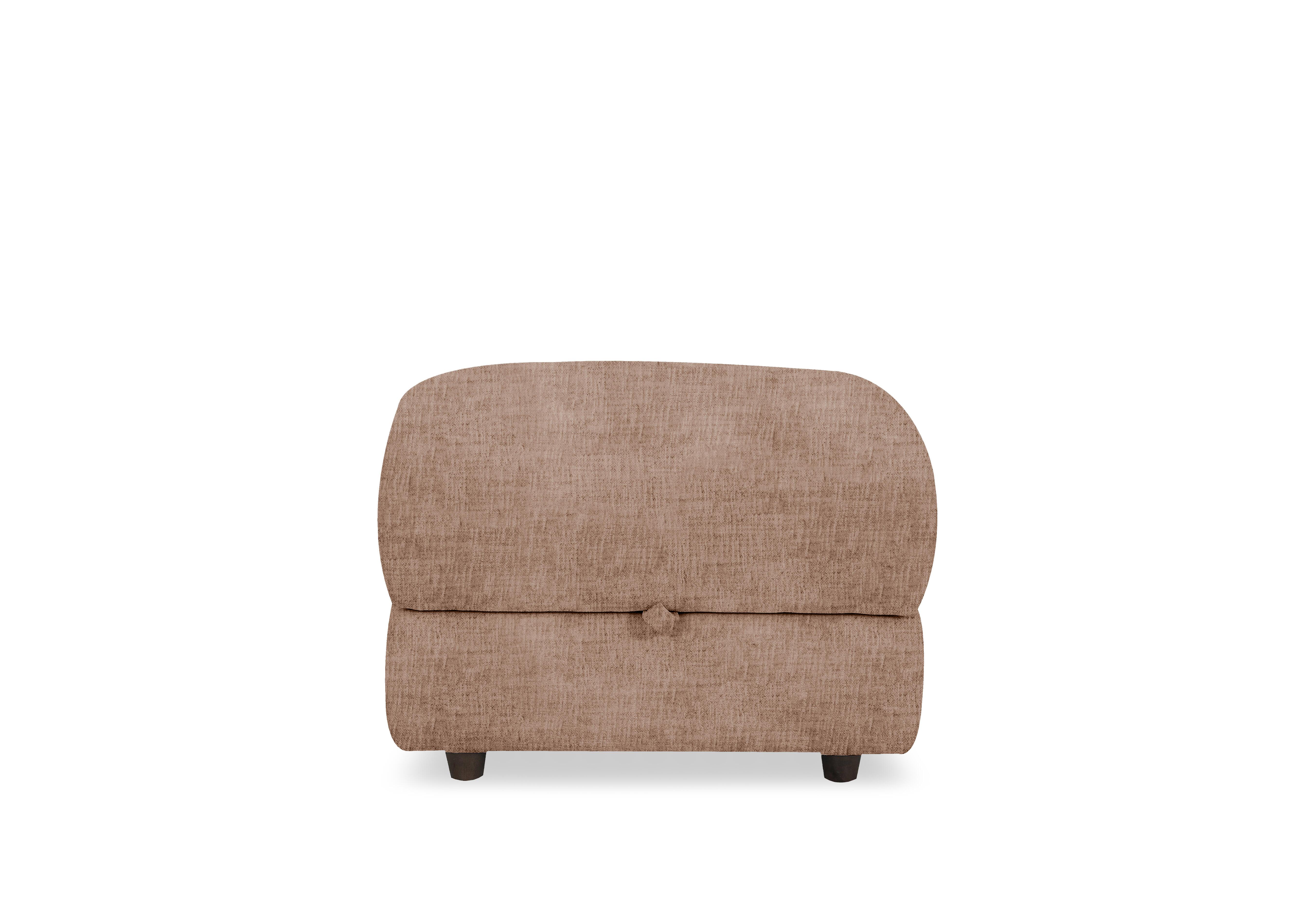 Nest Small Fabric Storage Footstool in Fab-Mga-R13 Light Brown on Furniture Village