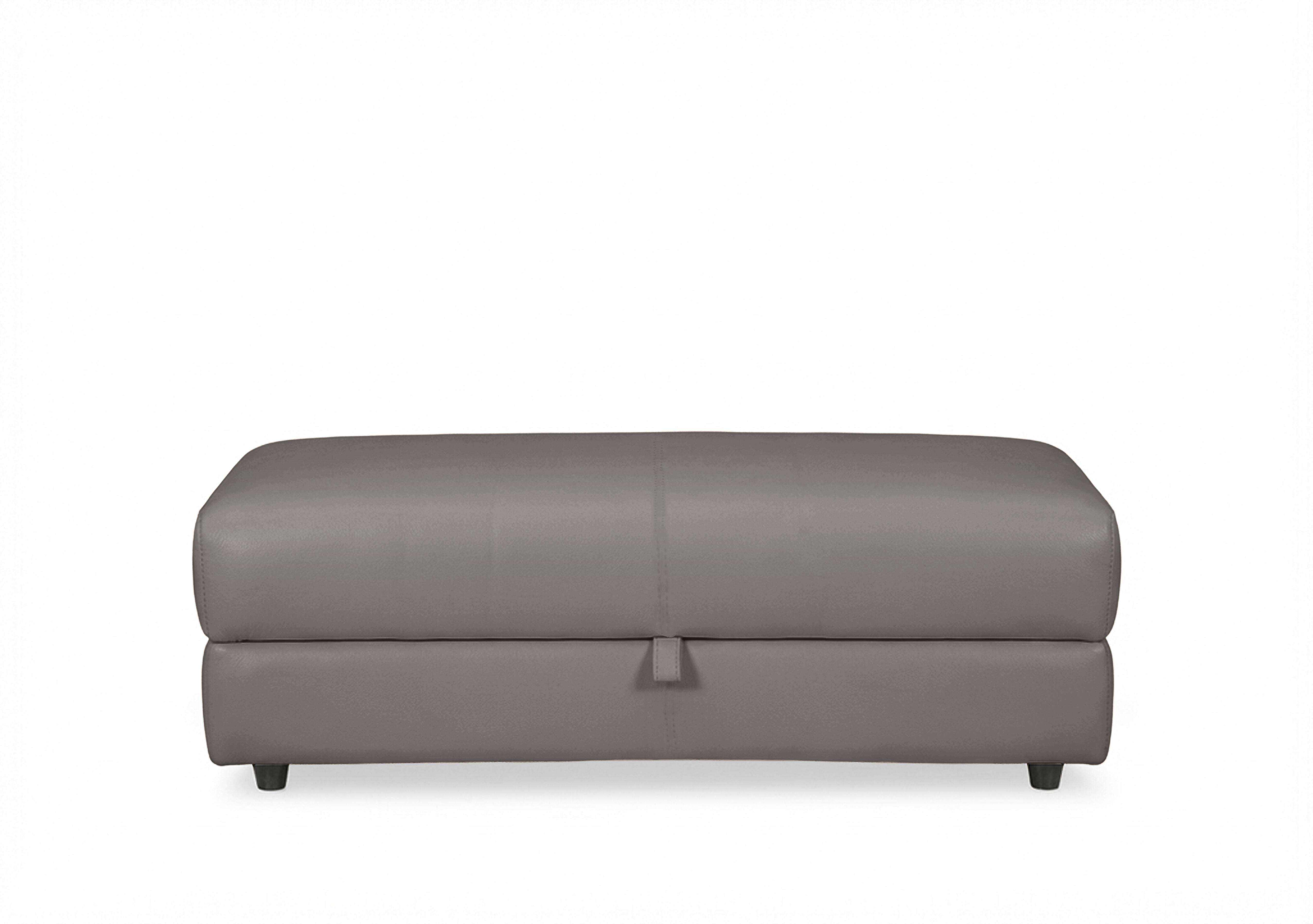 Nest Large Leather Storage Footstool in Nc-042e Elephant on Furniture Village