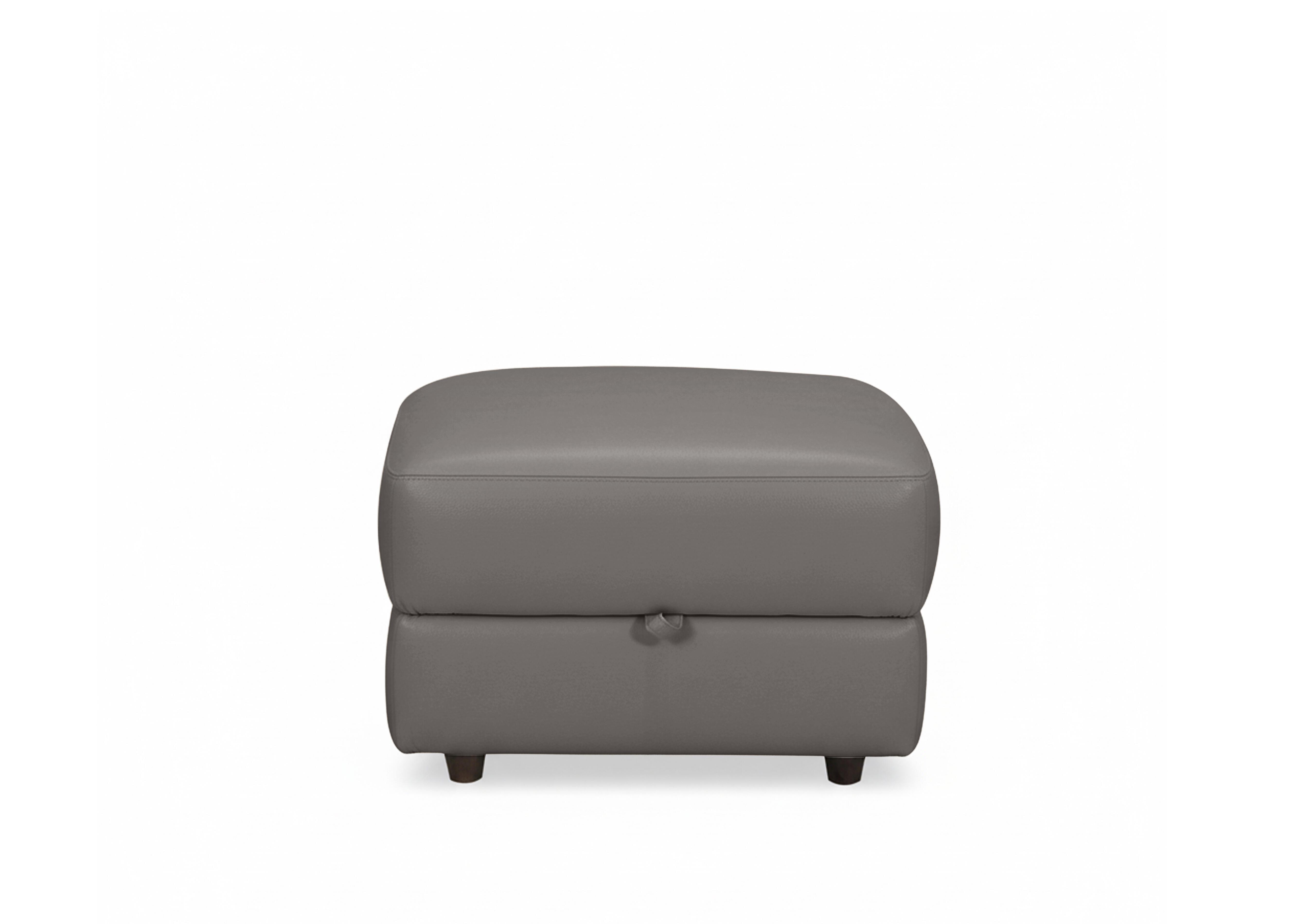 Nest Small Leather Storage Footstool in Nc-042e Elephant on Furniture Village