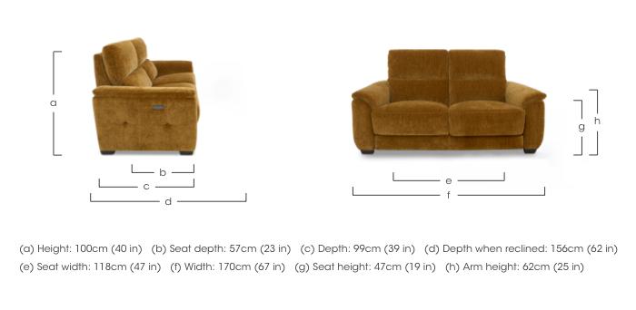 Saffron Fabric 2 Seater Sofa in  on Furniture Village