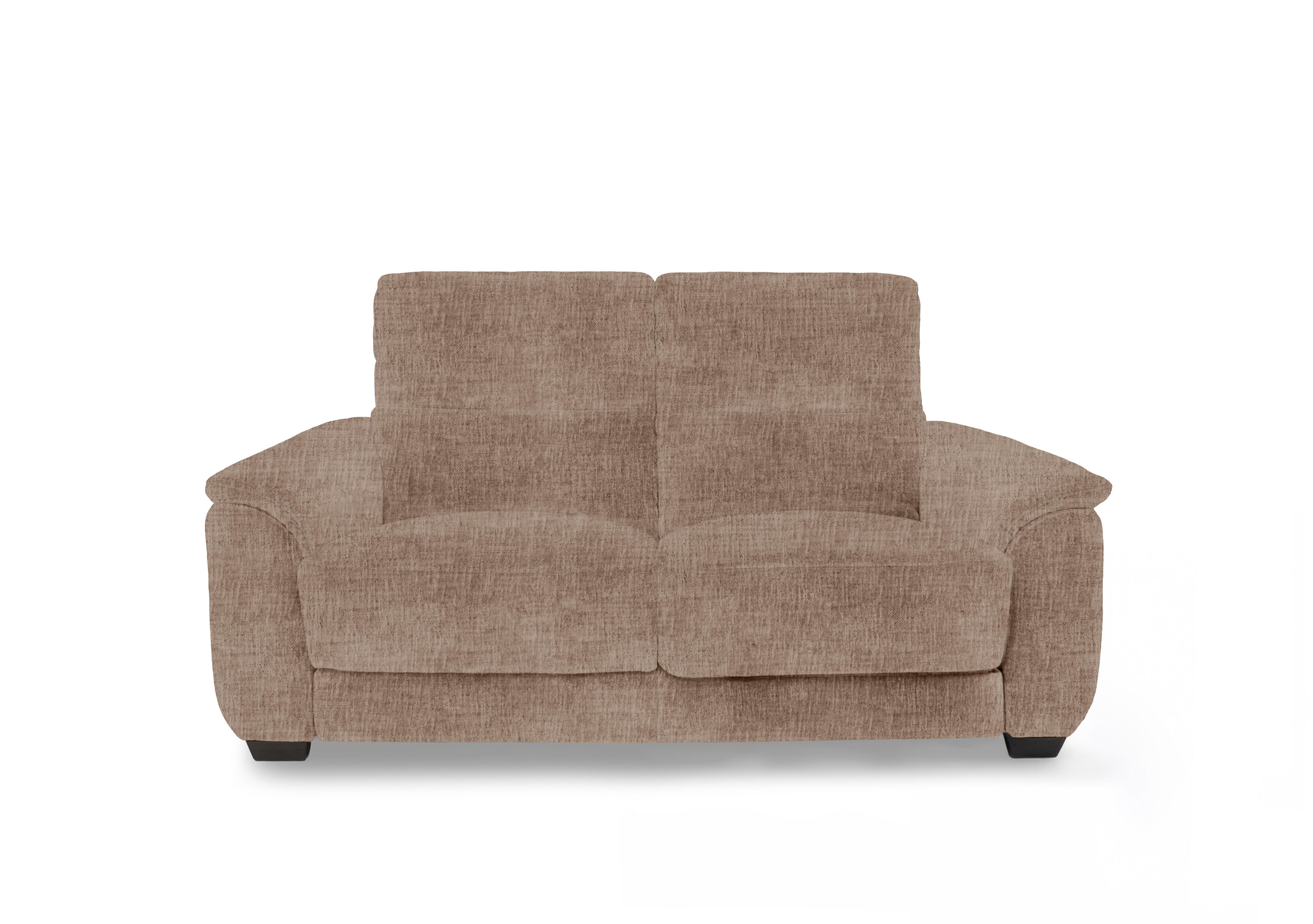 Saffron Fabric 2 Seater Sofa in Fab-Mga-R13 Light Brown on Furniture Village