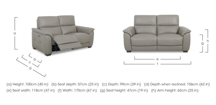 Saffron Leather 2 Seater Sofa in  on Furniture Village