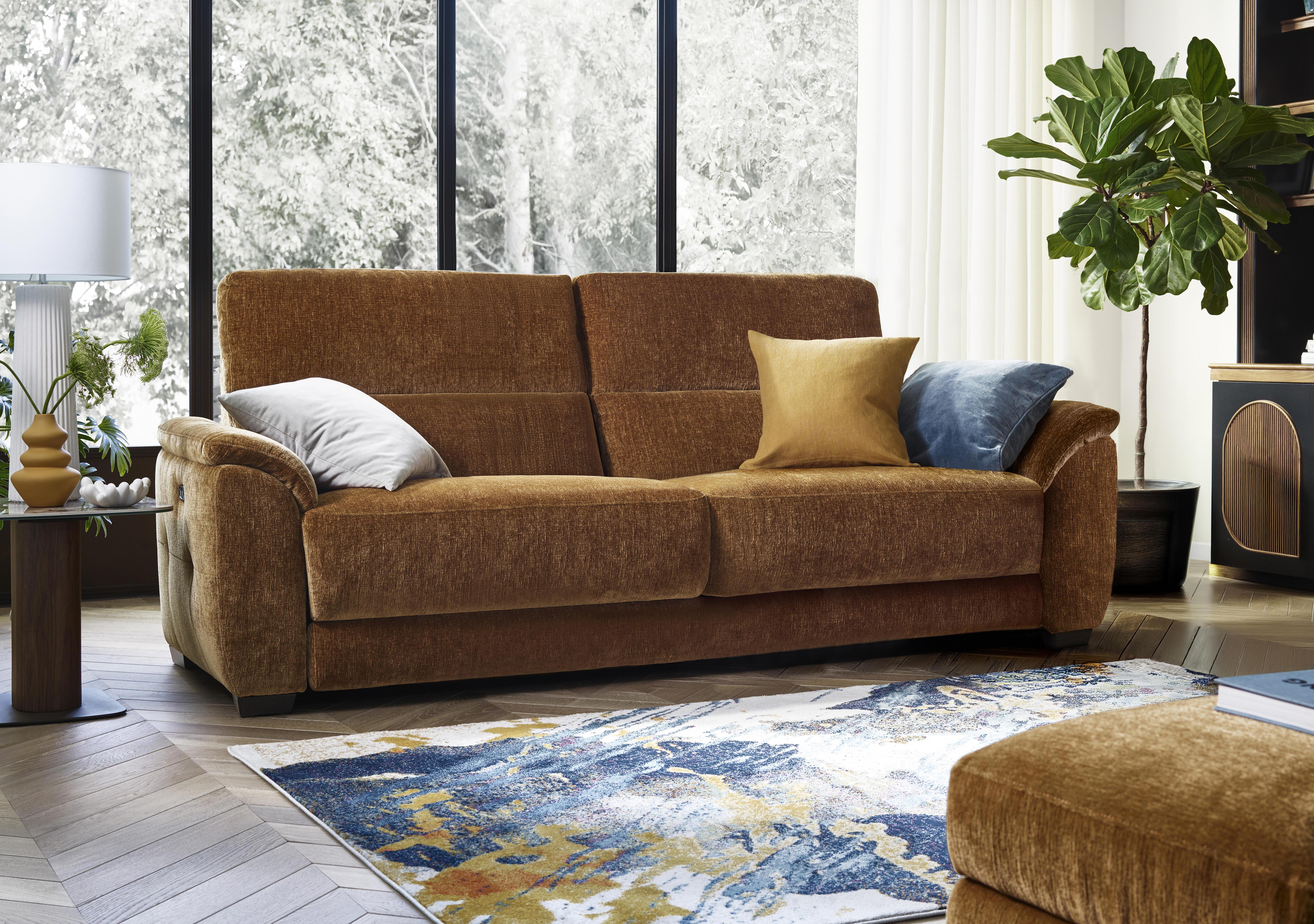 Saffron Large Fabric 3 Seater Sofa in  on Furniture Village