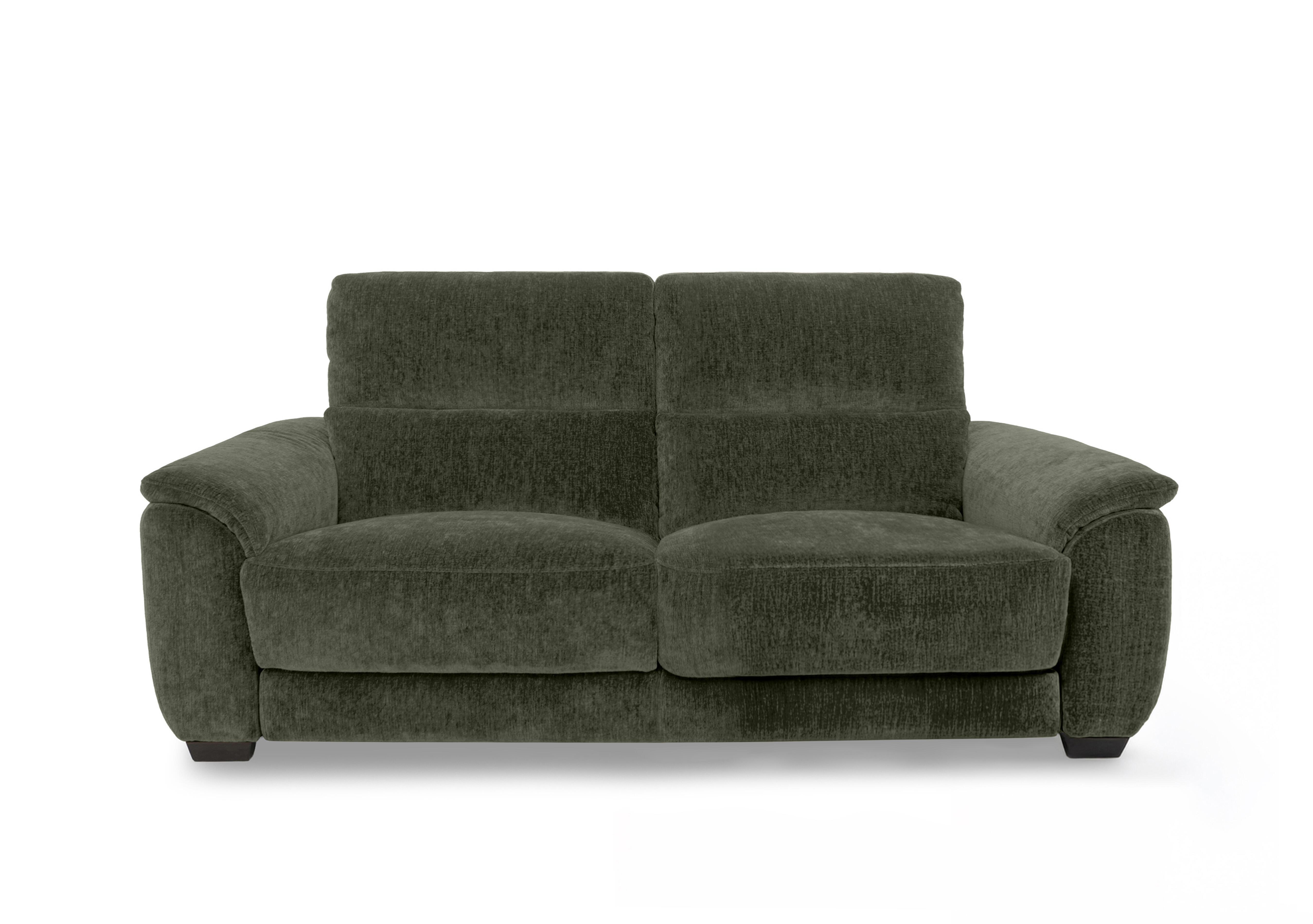Saffron Large Fabric 3 Seater Sofa in Fab-Crn-R353 Forrest Green on Furniture Village