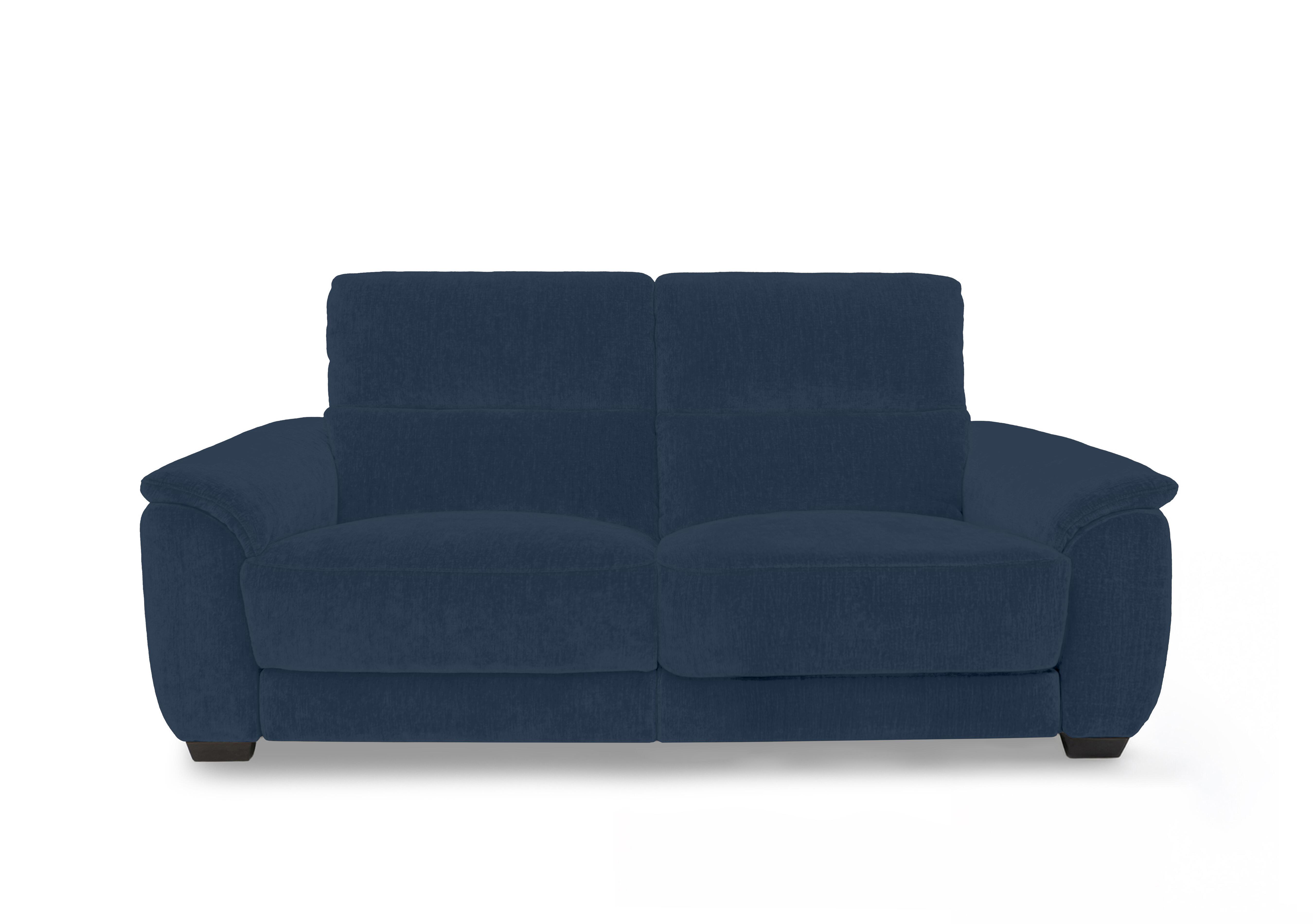 Saffron Large Fabric 3 Seater Sofa in Fab-Dab-R23 Steel Blue on Furniture Village
