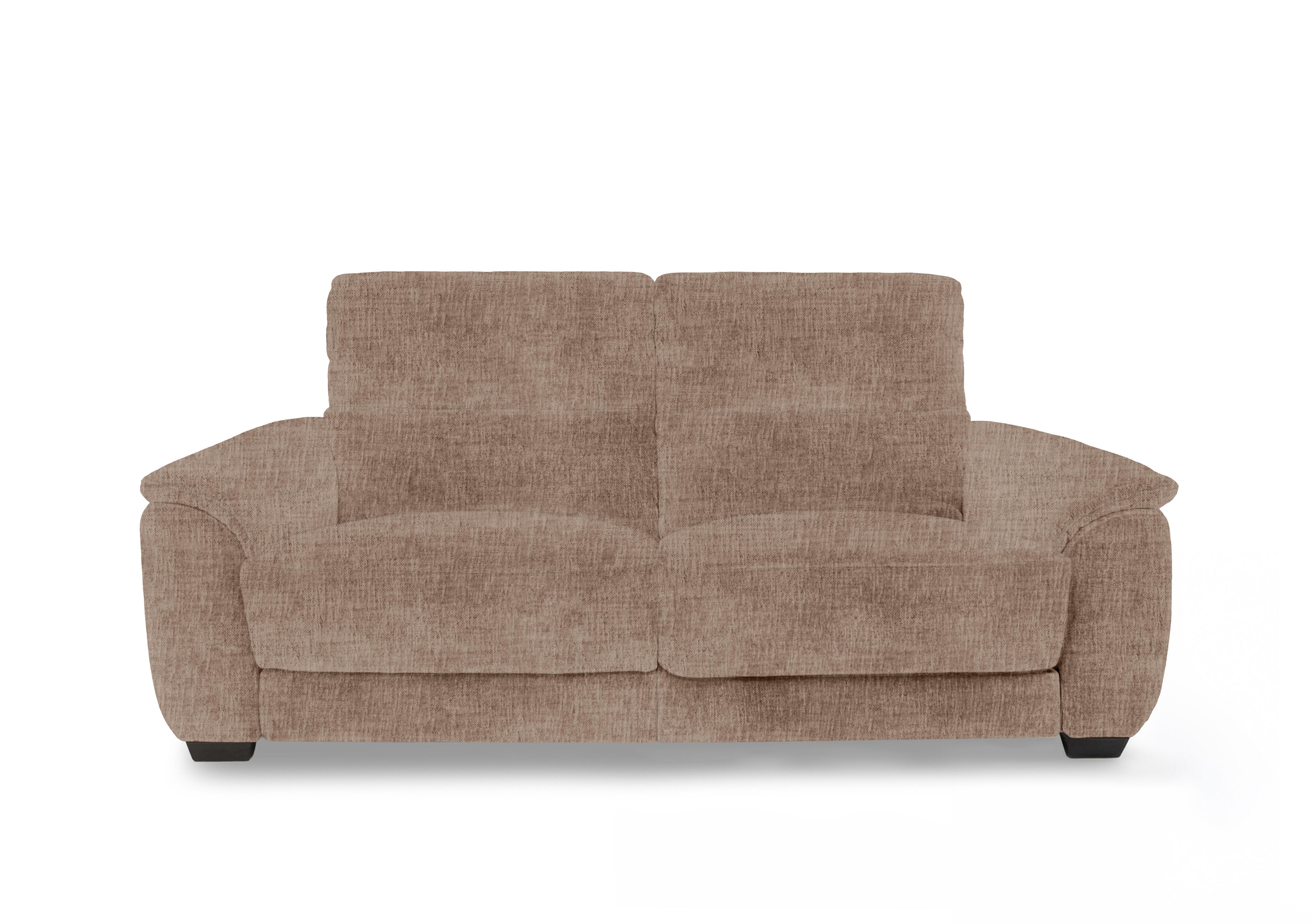 Saffron Large Fabric 3 Seater Sofa in Fab-Mga-R13 Light Brown on Furniture Village