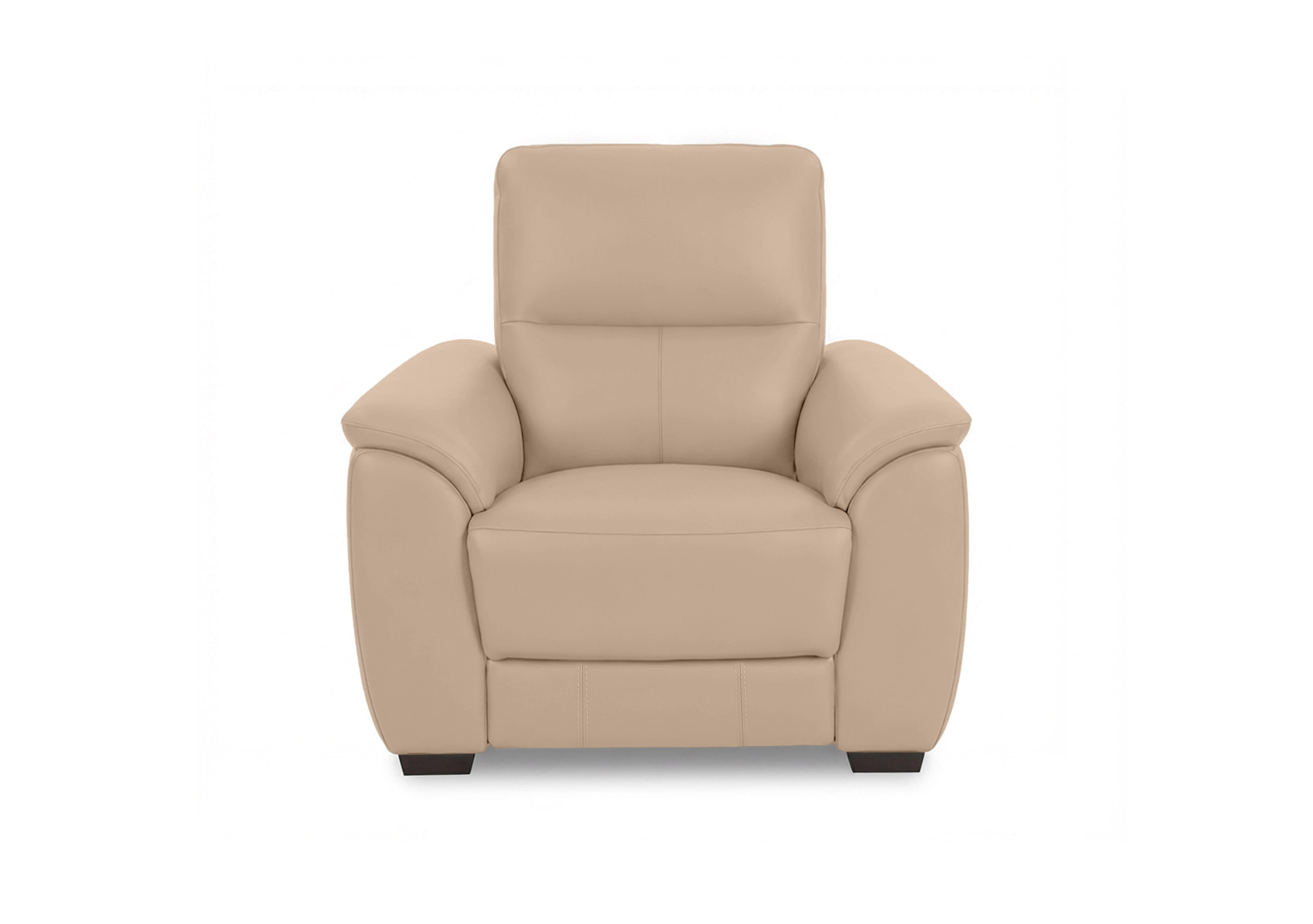 Saffron Leather Chair in Bv-039c Pebble on Furniture Village
