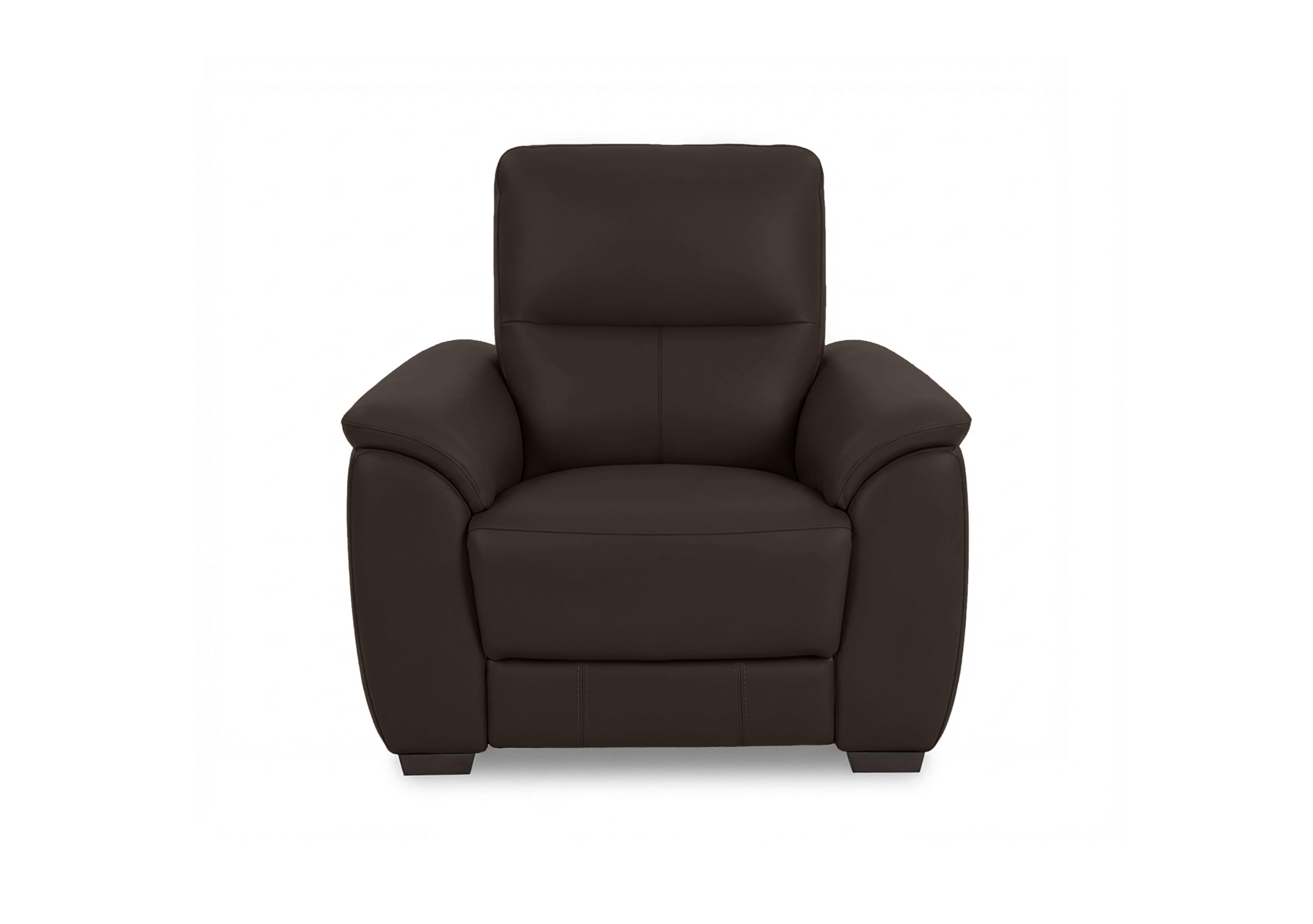 Saffron Leather Chair in Bv-1748 Dark Chocolate on Furniture Village