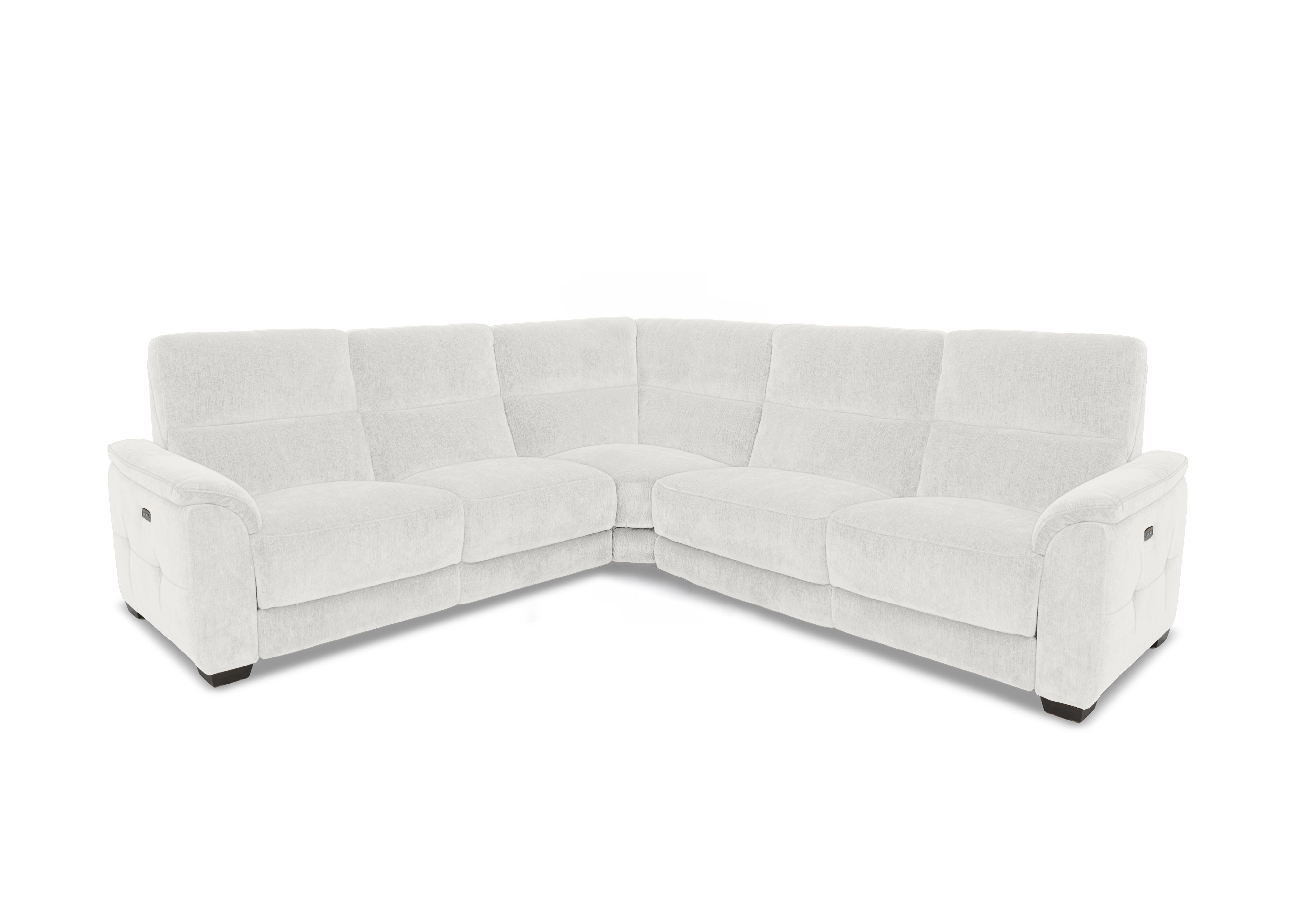 Saffron Large Fabric Corner Sofa in Fab-Crn-R104 Mist on Furniture Village