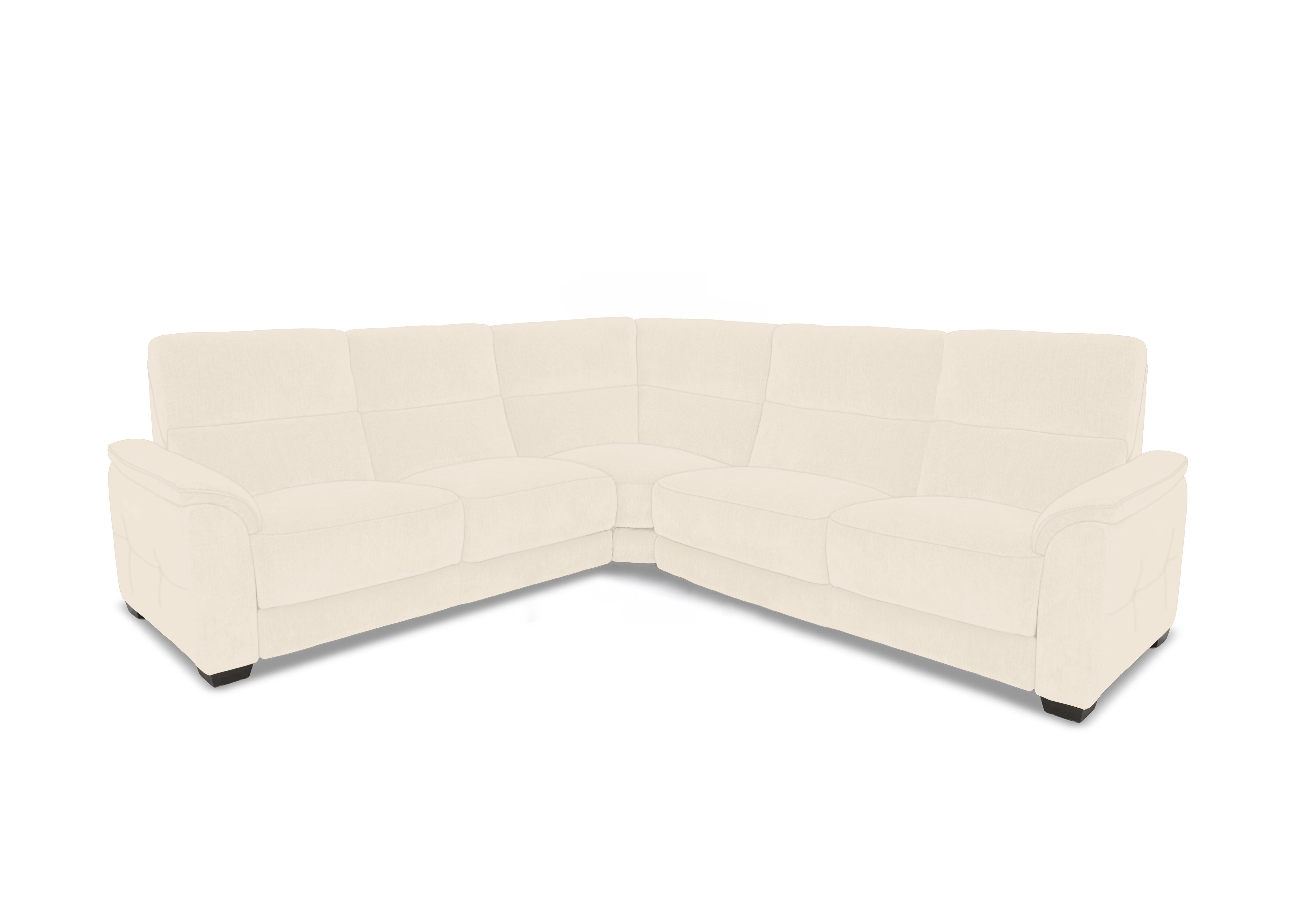 Saffron Large Fabric Corner Sofa in Fab-Dab-R05 Cream on Furniture Village