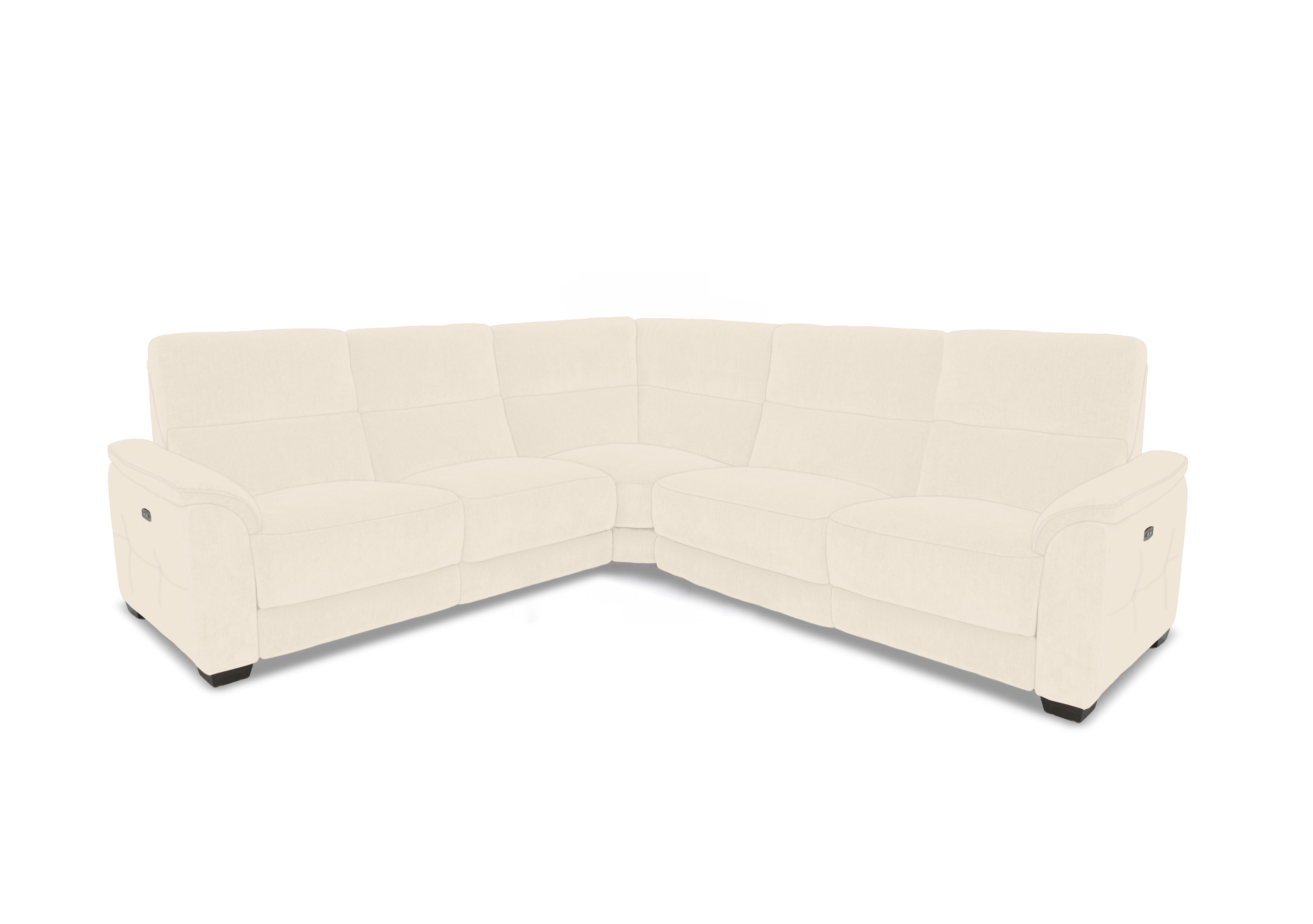Saffron Large Fabric Corner Sofa in Fab-Dab-R05 Cream on Furniture Village