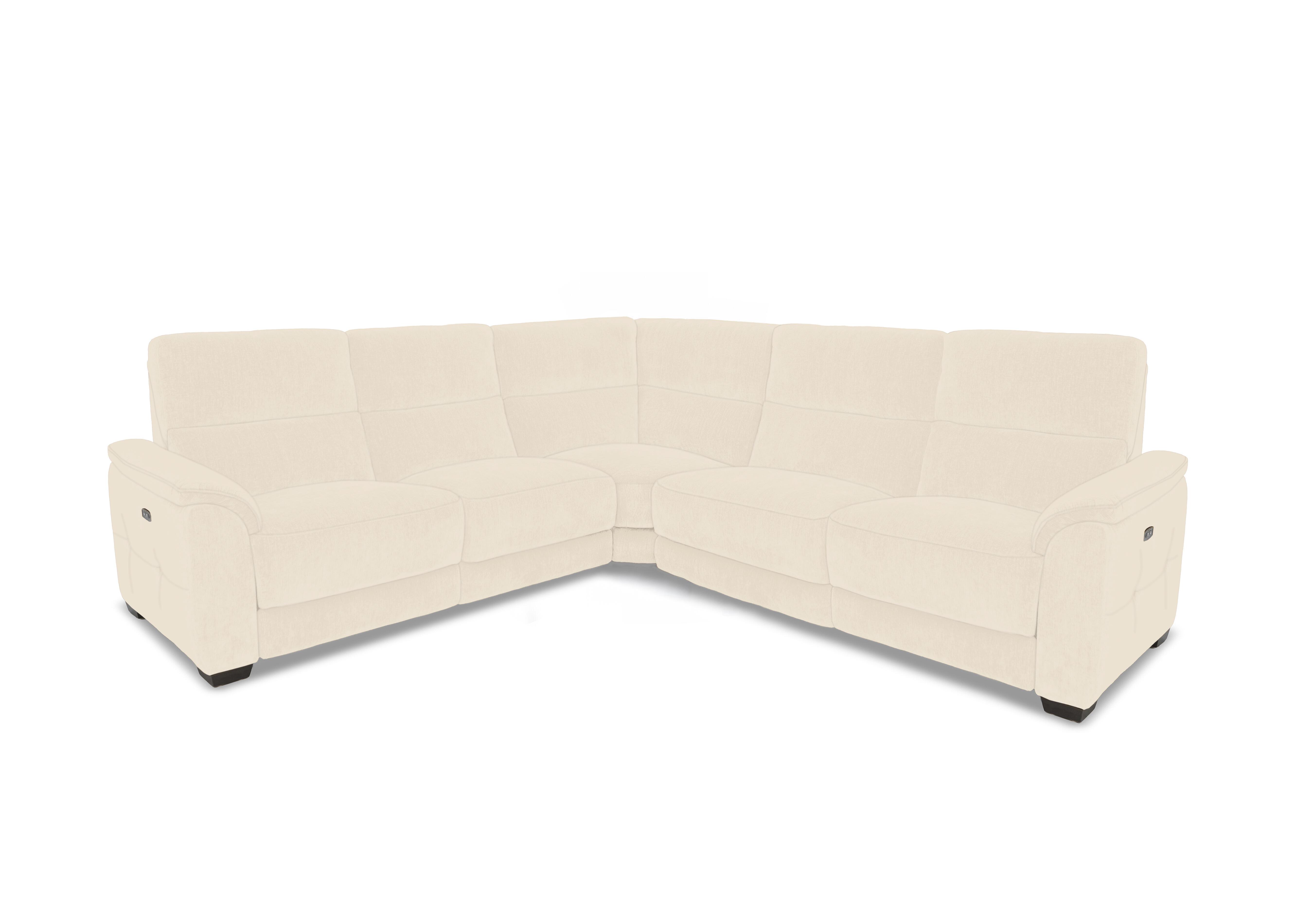 Saffron Large Fabric Corner Sofa in Fab-Dab-R06 Beige on Furniture Village