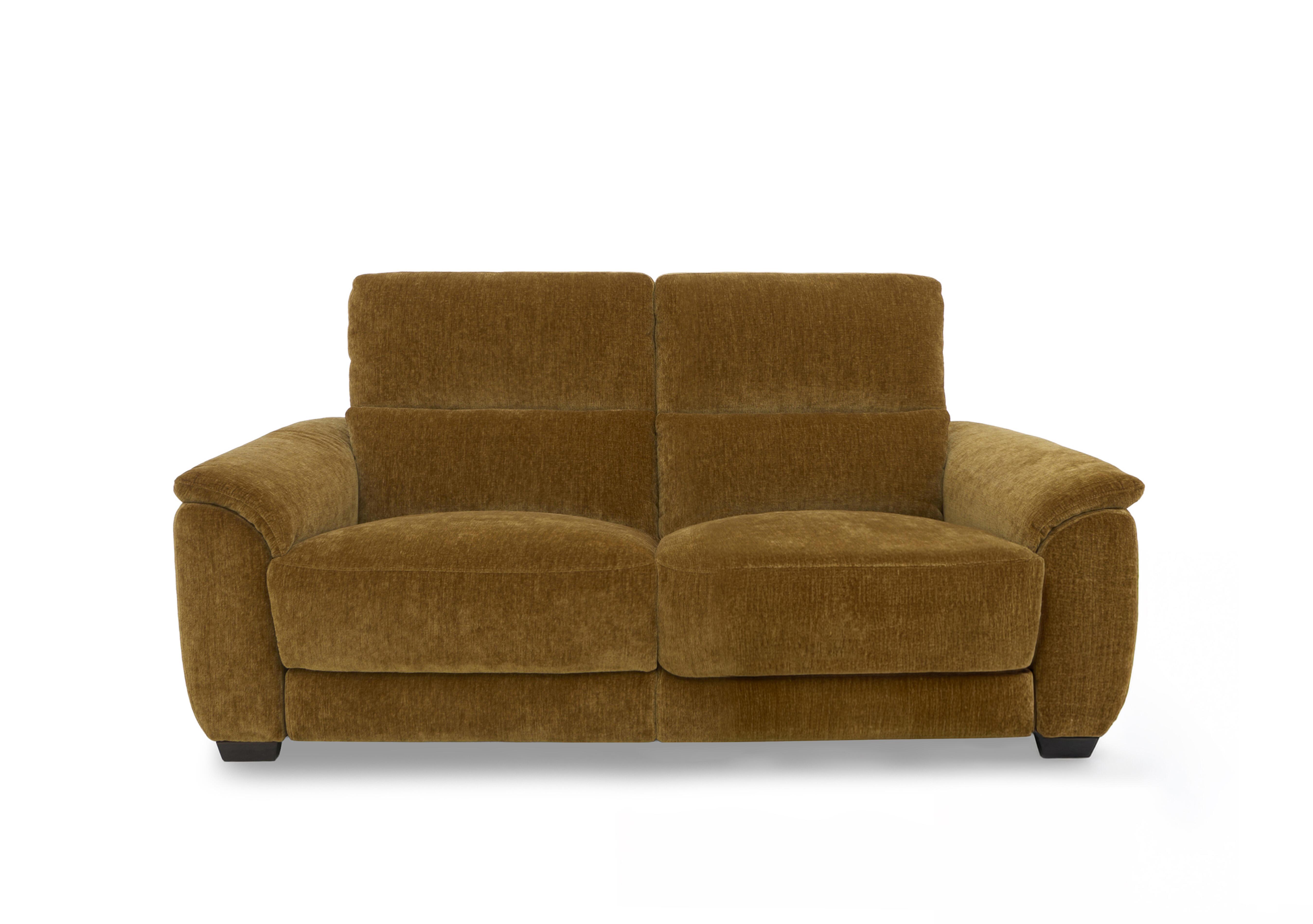 Saffron Fabric 3 Seater Power Recliner Sofa in Fab-Crn-R272 Tumeric on Furniture Village