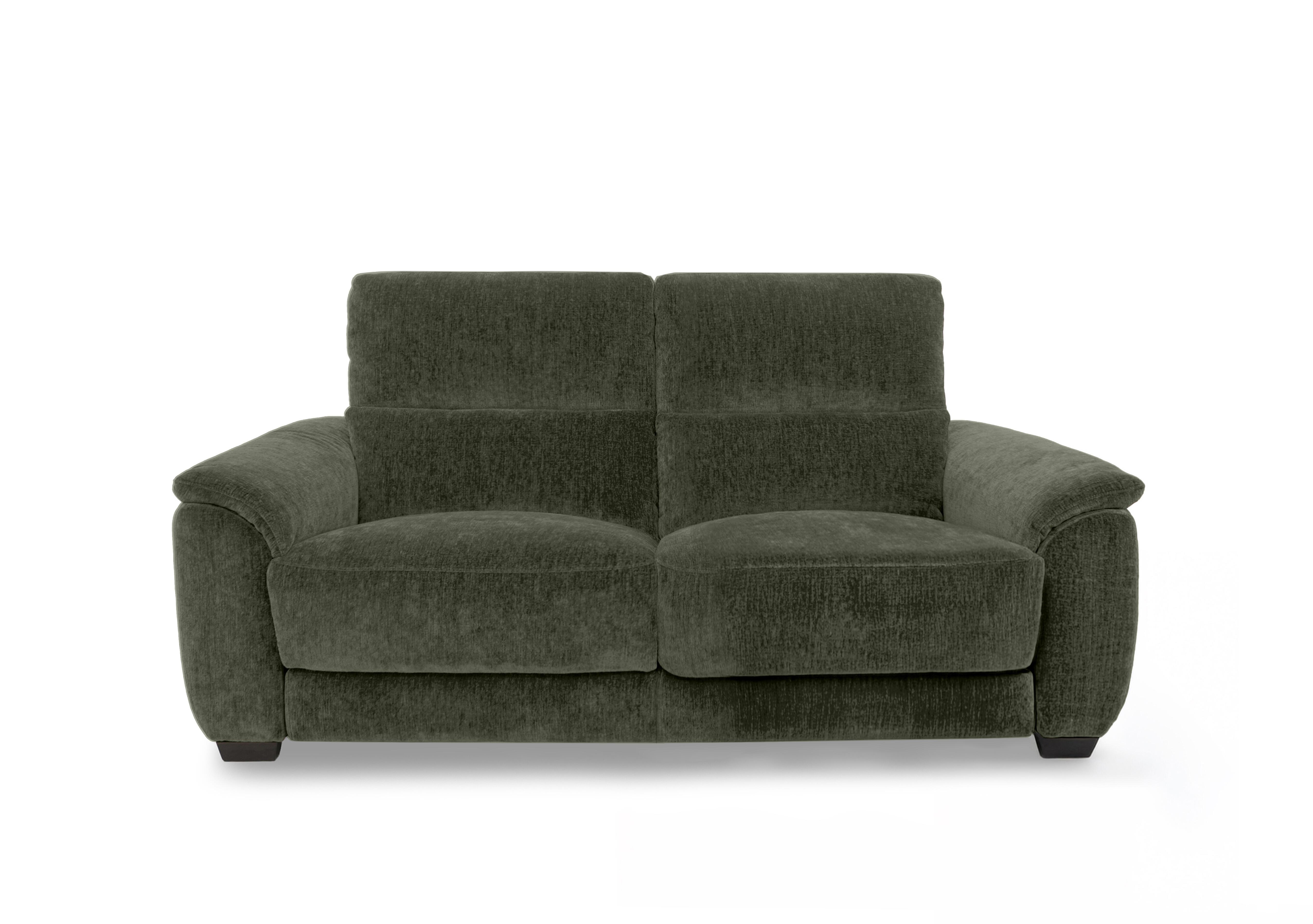 Saffron Fabric 3 Seater Power Recliner Sofa in Fab-Crn-R353 Forrest Green on Furniture Village