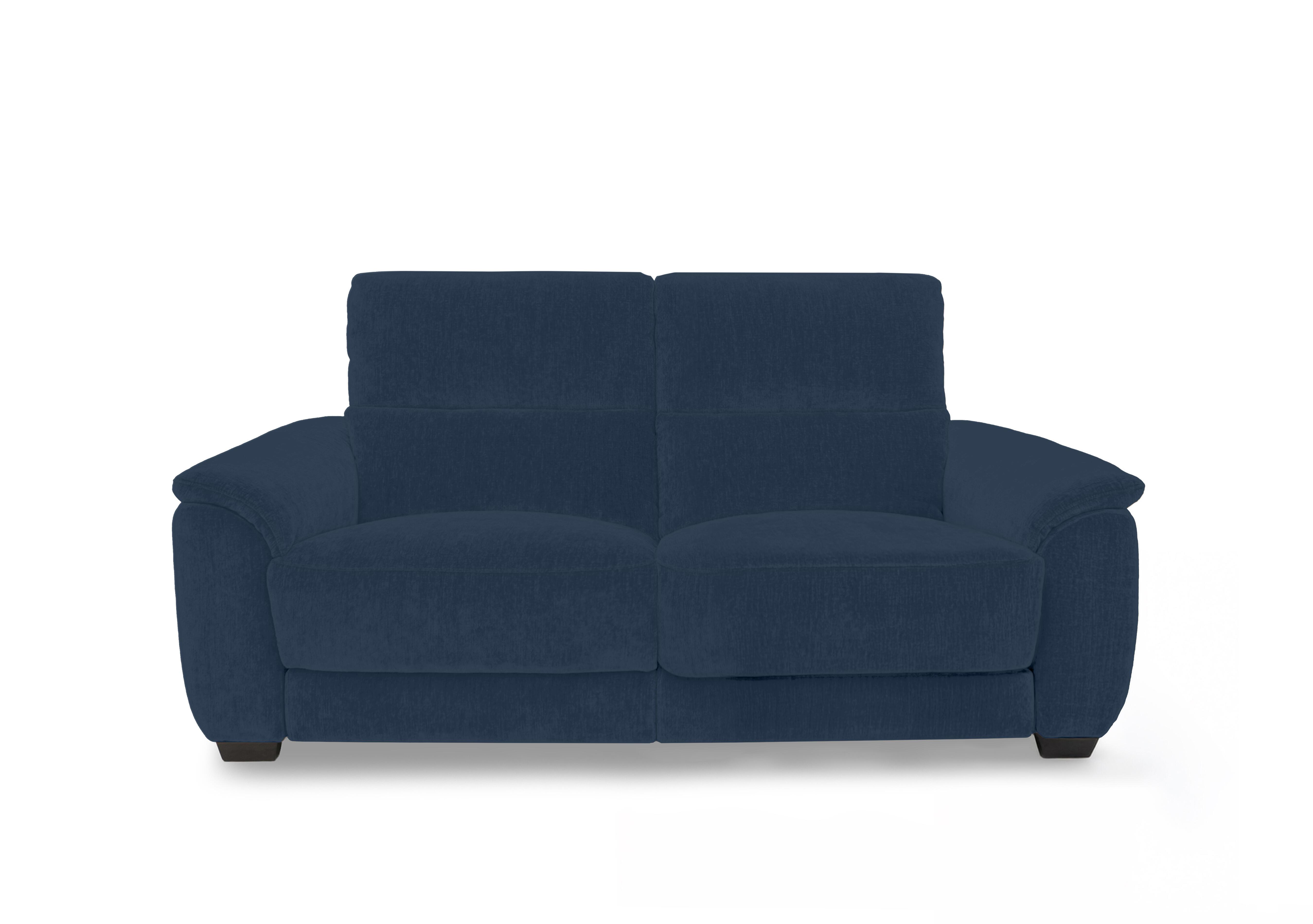 Saffron Fabric 3 Seater Power Recliner Sofa in Fab-Dab-R23 Steel Blue on Furniture Village