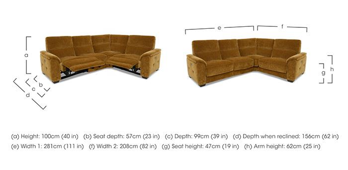 Saffron Small Fabric Corner Sofa in  on Furniture Village