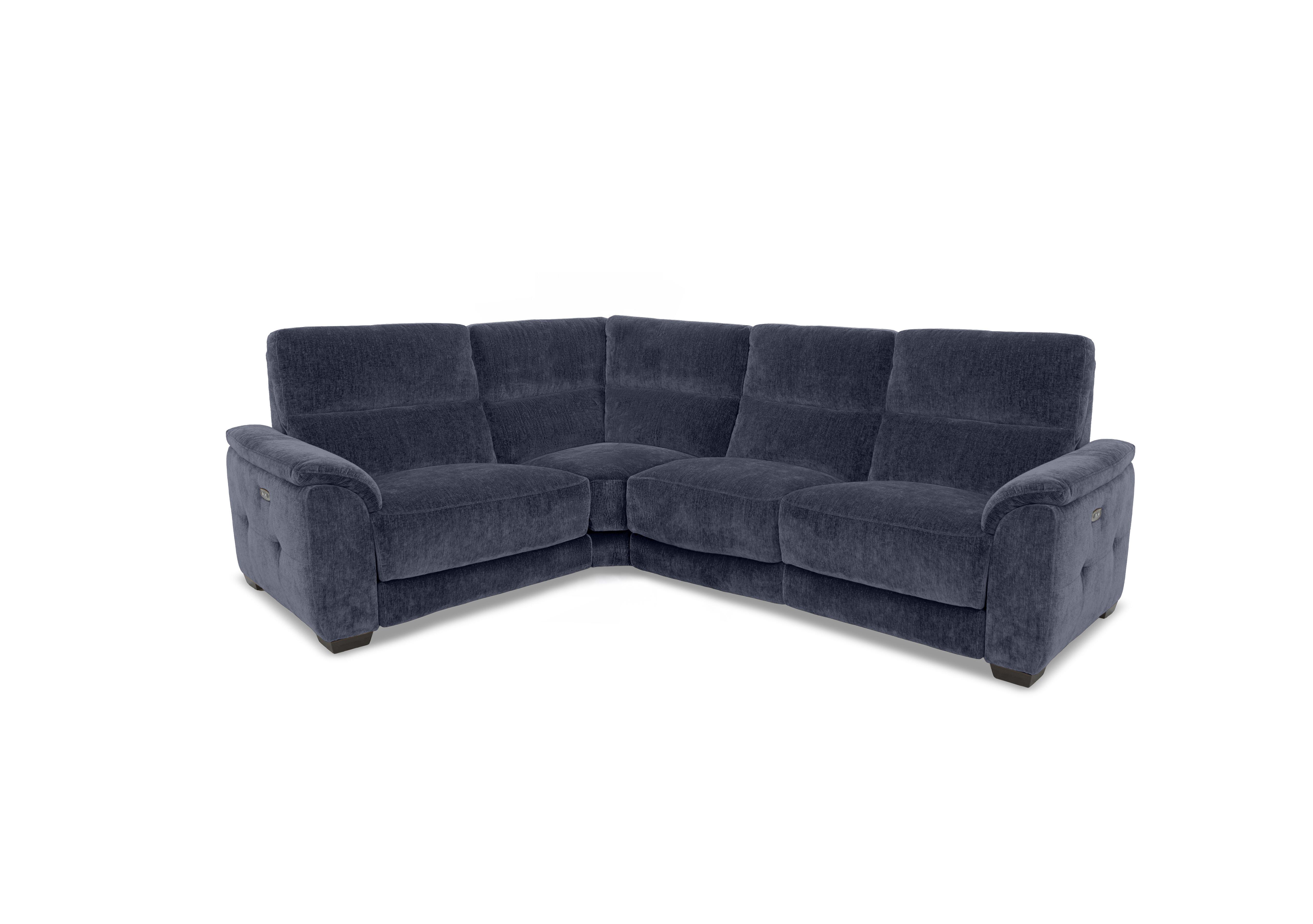 Saffron Small Fabric Corner Sofa in Fab-Crn-R101 Ink on Furniture Village