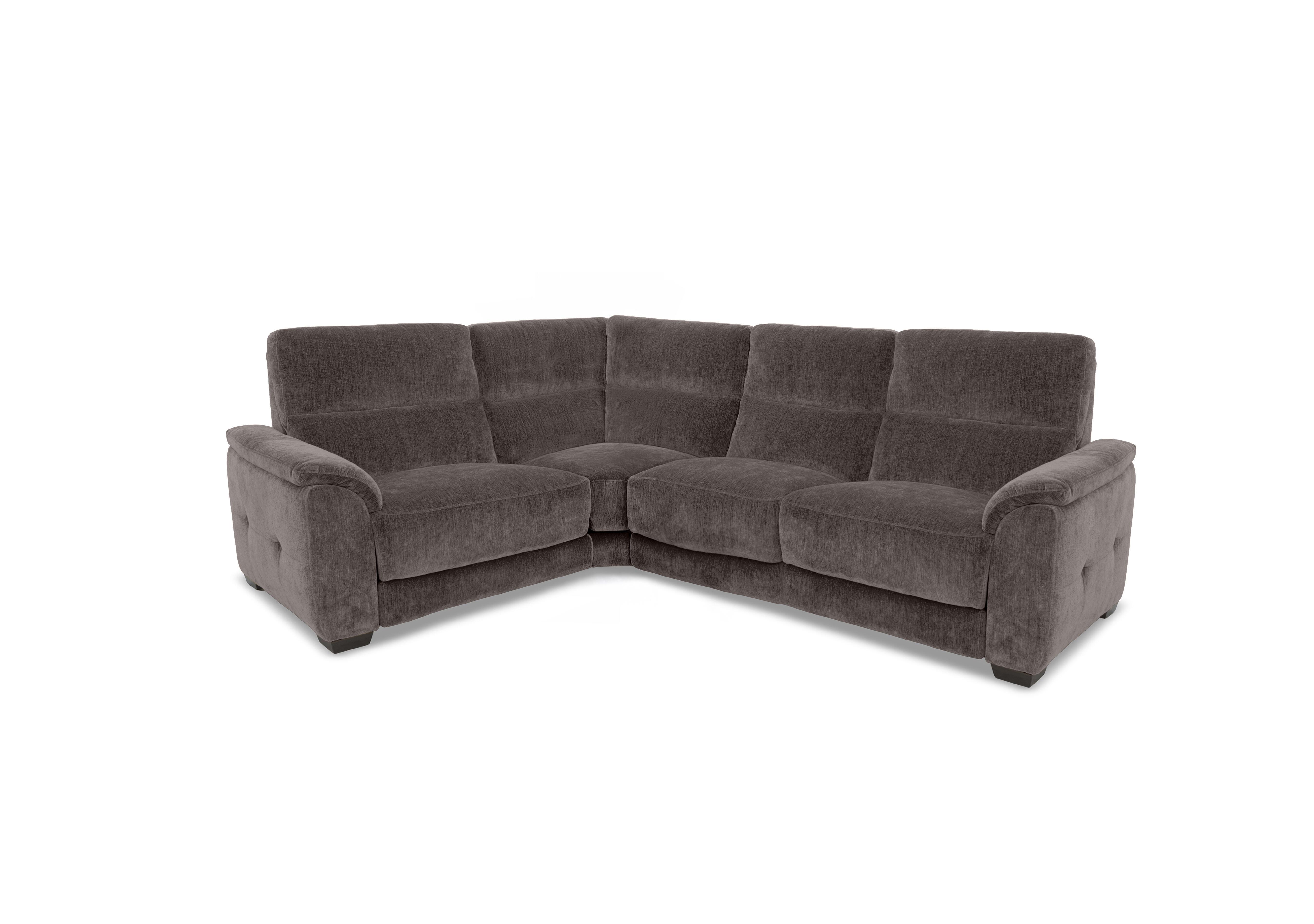Saffron Small Fabric Corner Sofa in Fab-Crn-R102 Cacao on Furniture Village