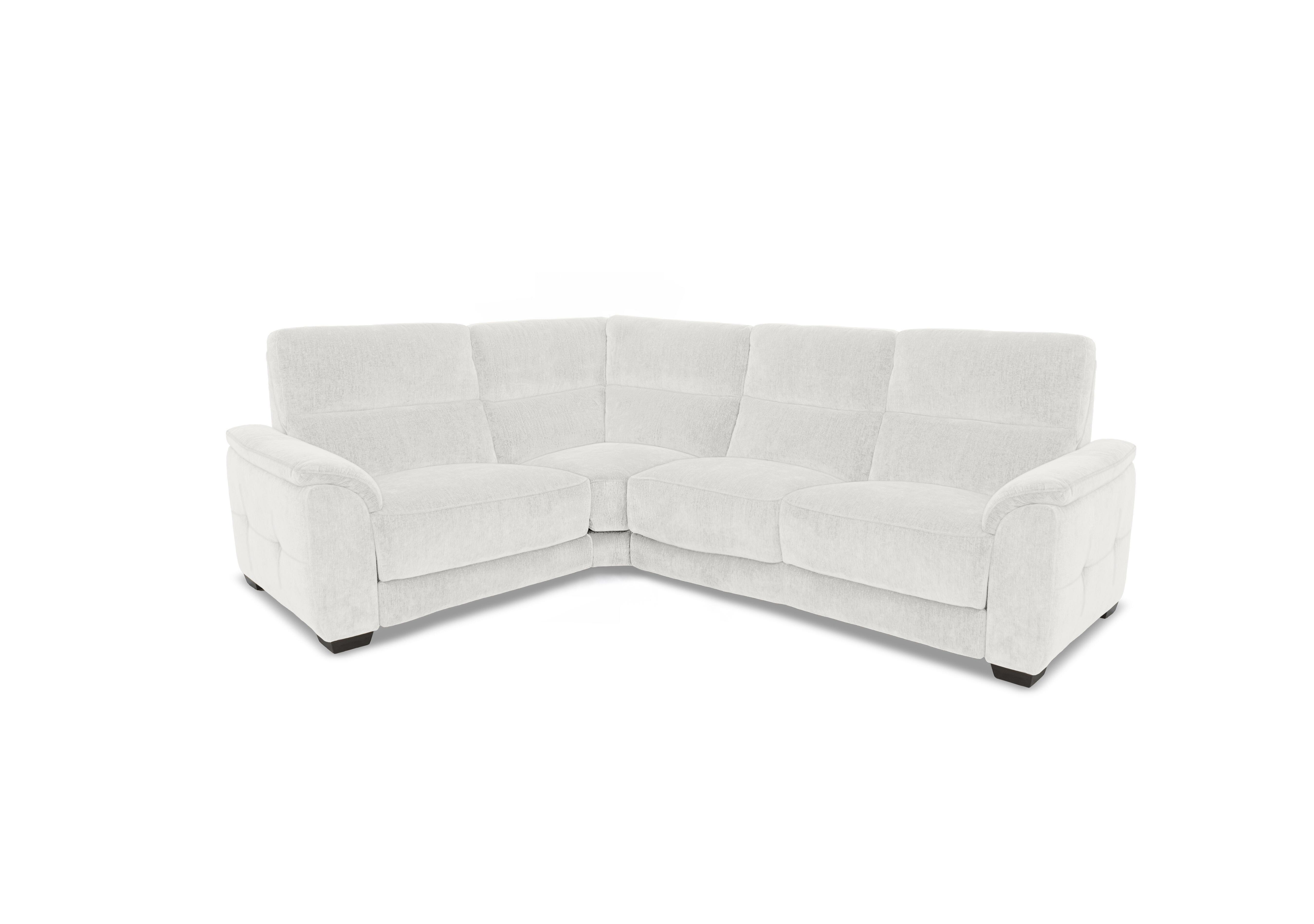 Saffron Small Fabric Corner Sofa in Fab-Crn-R104 Mist on Furniture Village