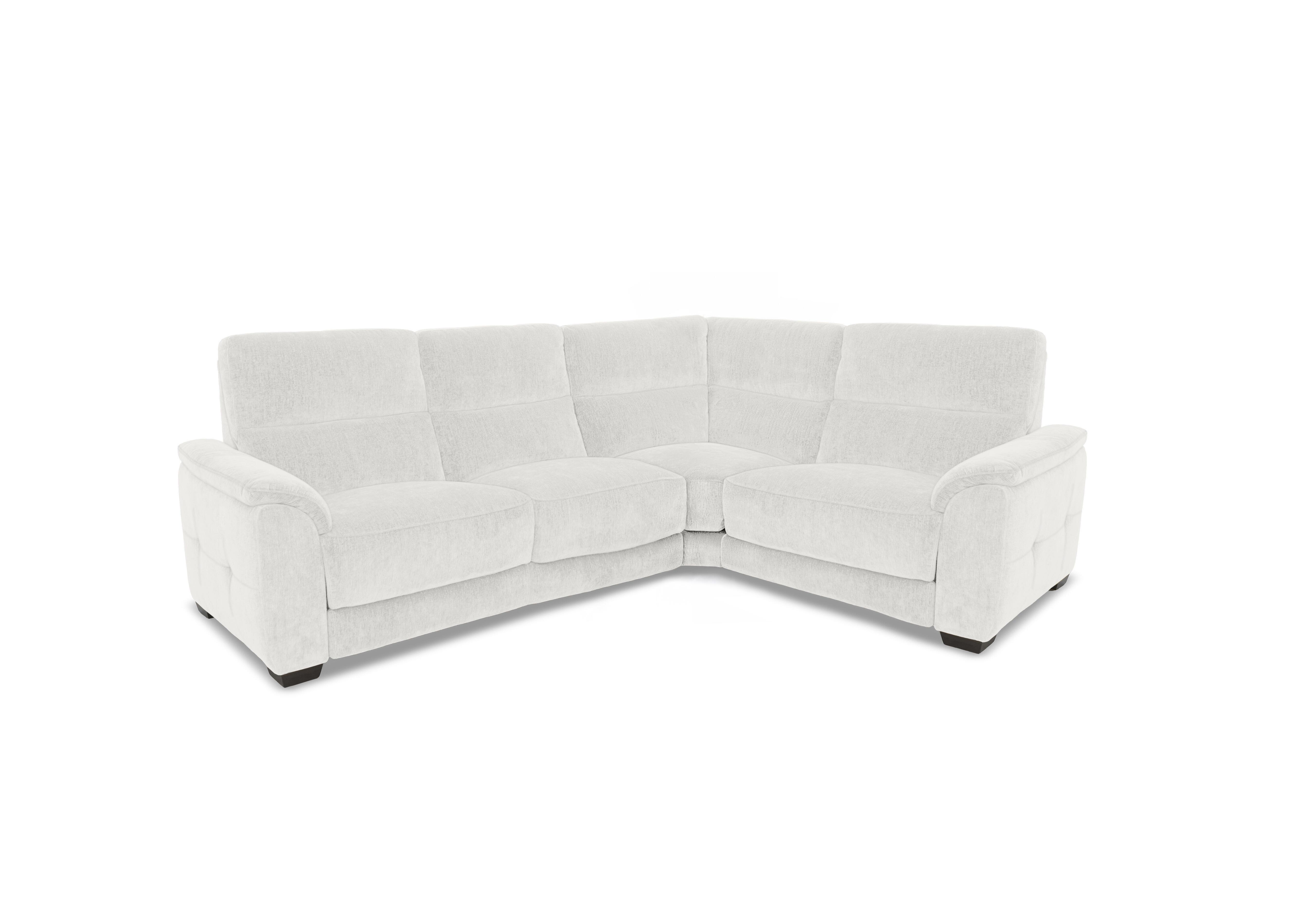 Saffron Small Fabric Corner Sofa in Fab-Crn-R104 Mist on Furniture Village