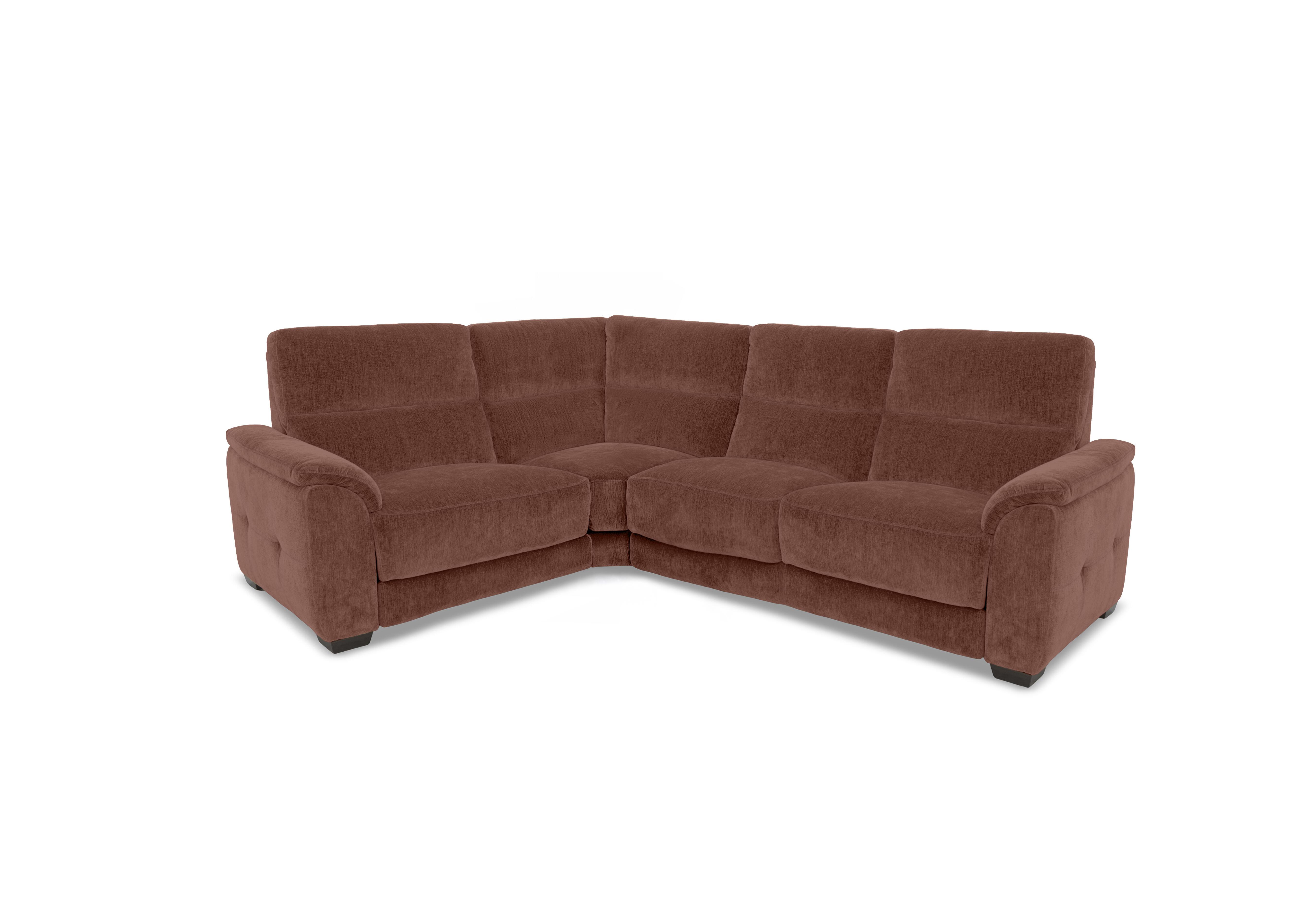Saffron Small Fabric Corner Sofa in Fab-Crn-R500 Caramel on Furniture Village