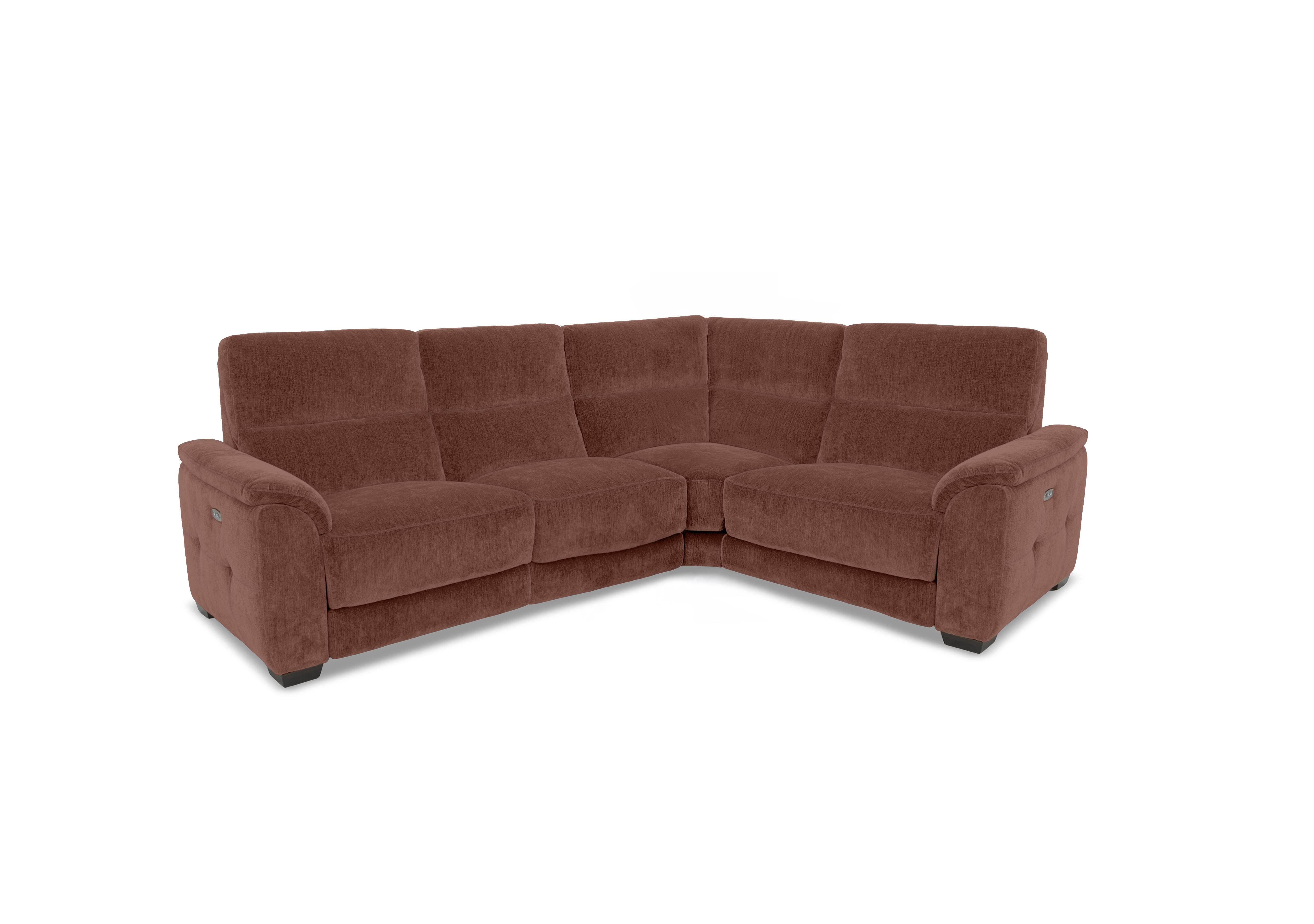 Saffron Small Fabric Corner Sofa in Fab-Crn-R500 Caramel on Furniture Village