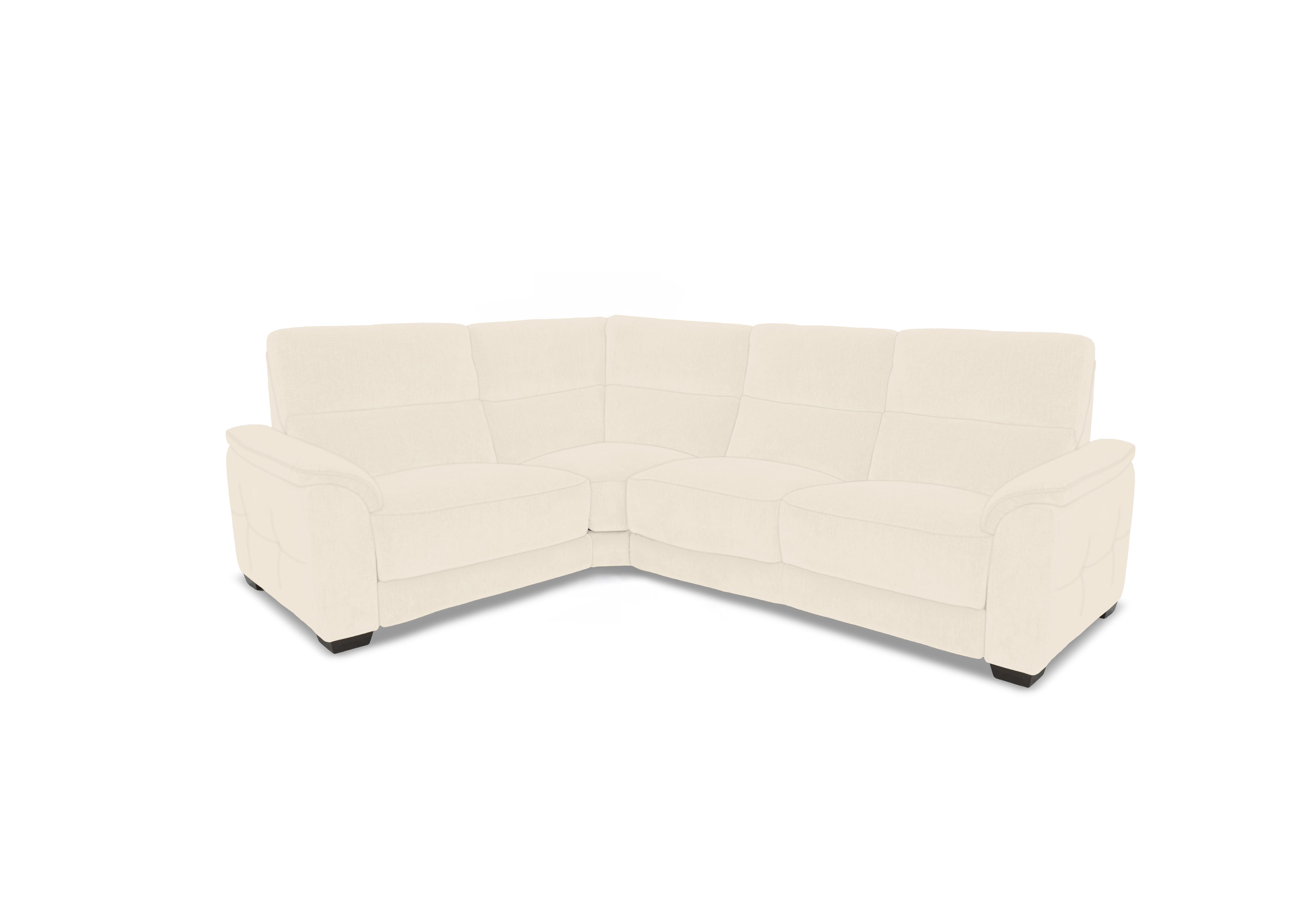 Saffron Small Fabric Corner Sofa in Fab-Dab-R05 Cream on Furniture Village