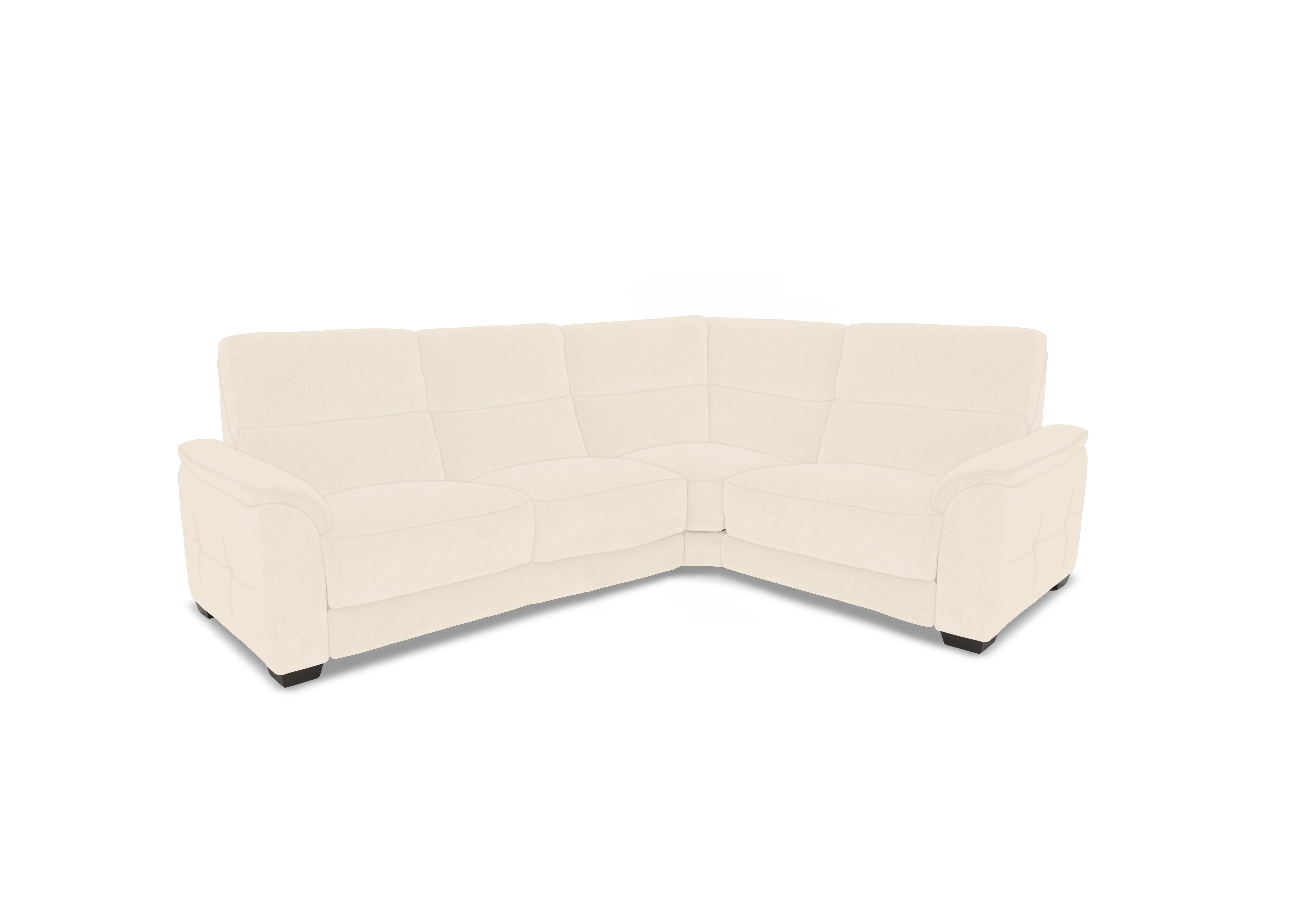 Saffron Small Fabric Corner Sofa in Fab-Dab-R05 Cream on Furniture Village