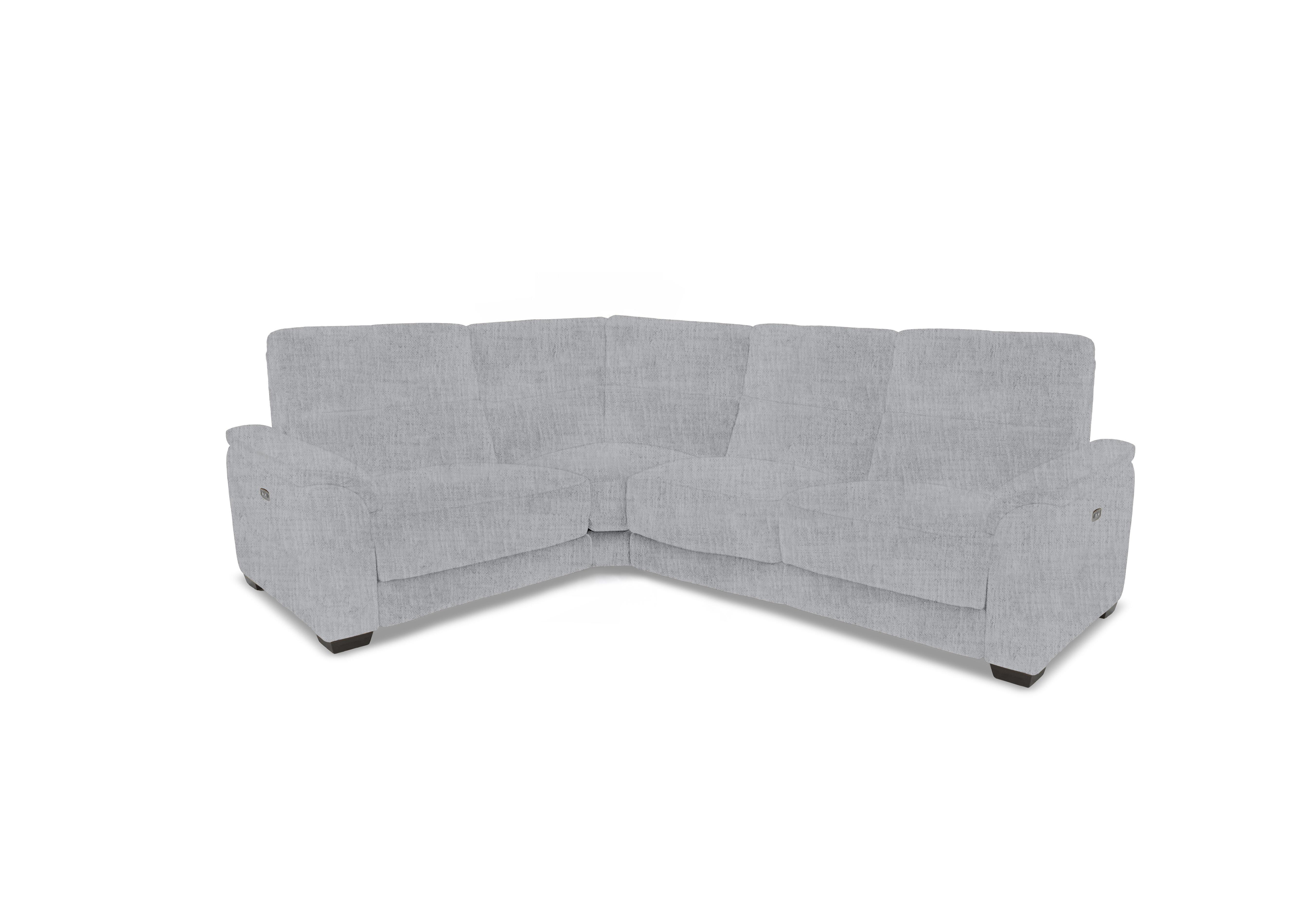 Saffron Small Fabric Corner Sofa in Fab-Mga-R09 Dove Grey on Furniture Village