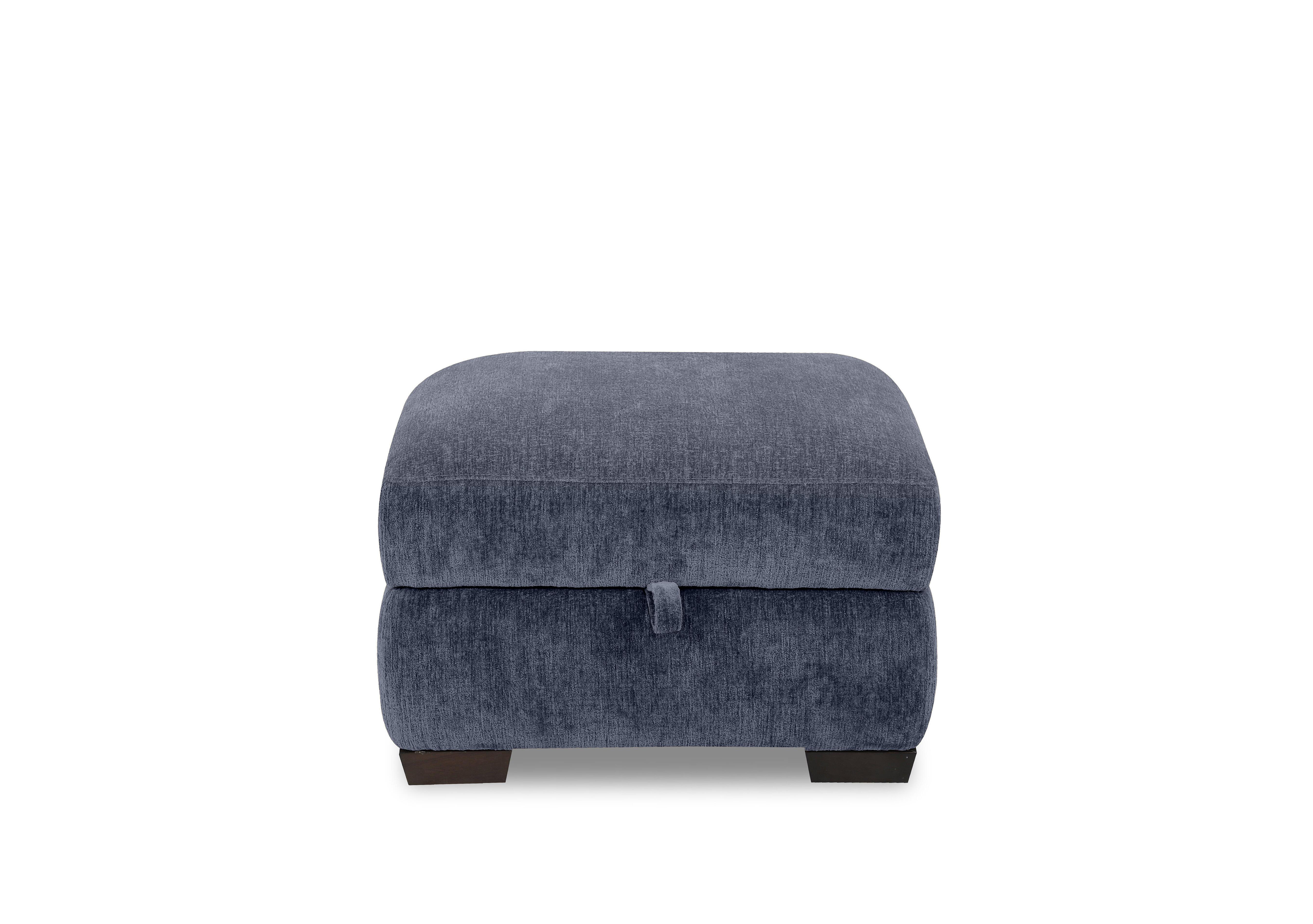 Saffron Fabric Storage Footstool in Fab-Crn-R101 Ink on Furniture Village