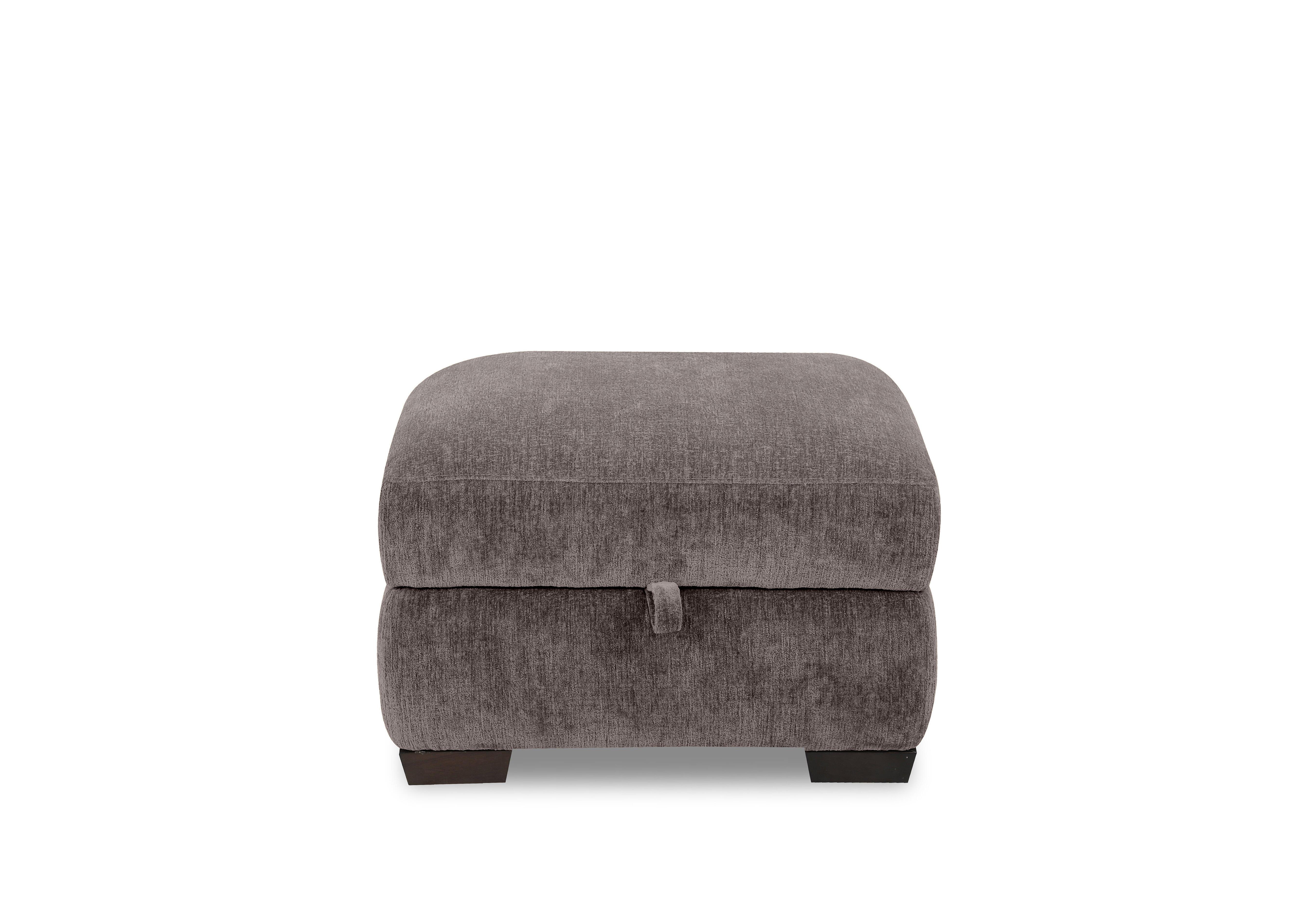Saffron Fabric Storage Footstool in Fab-Crn-R102 Cacao on Furniture Village