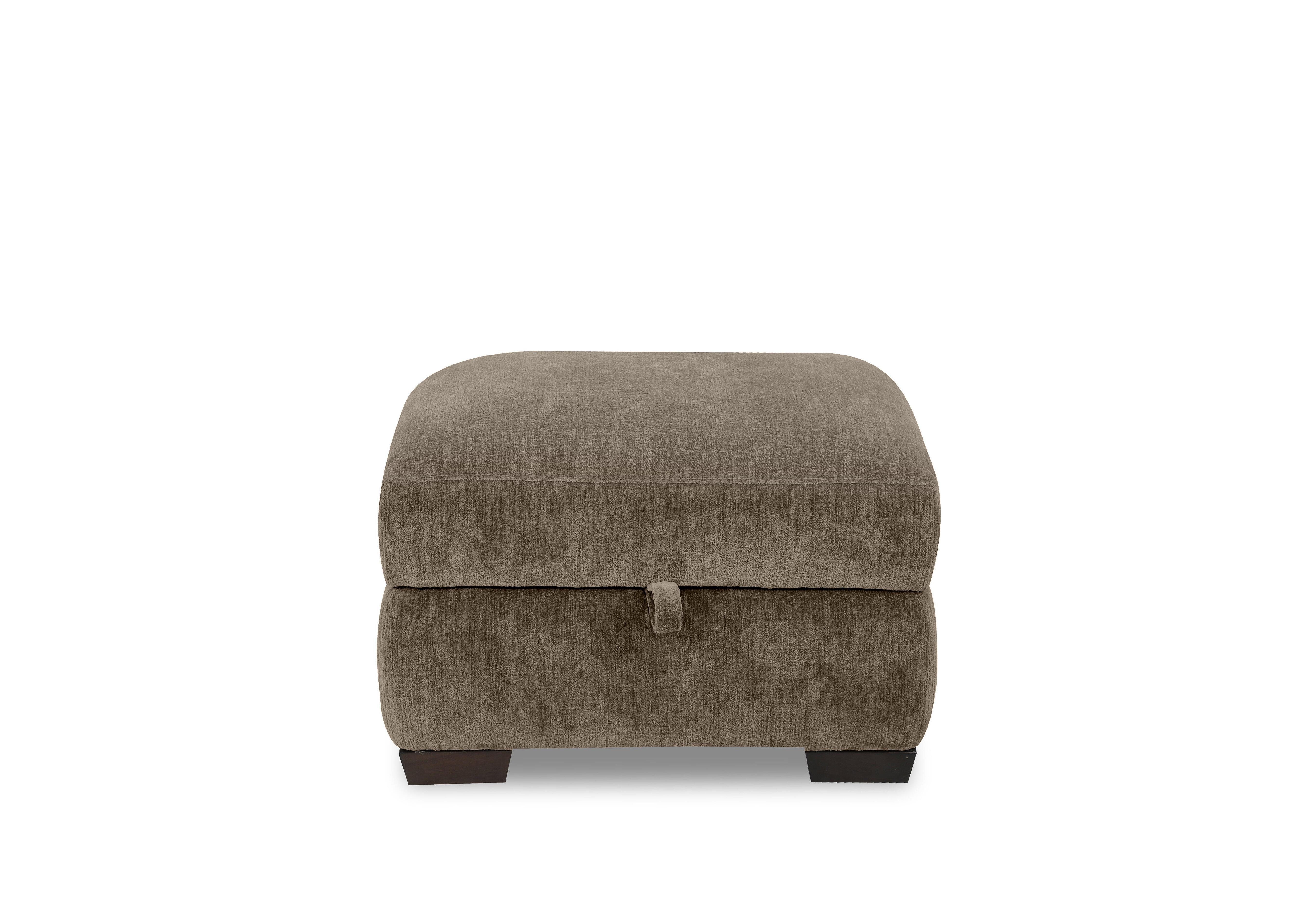 Saffron Fabric Storage Footstool in Fab-Crn-R105 Olive on Furniture Village
