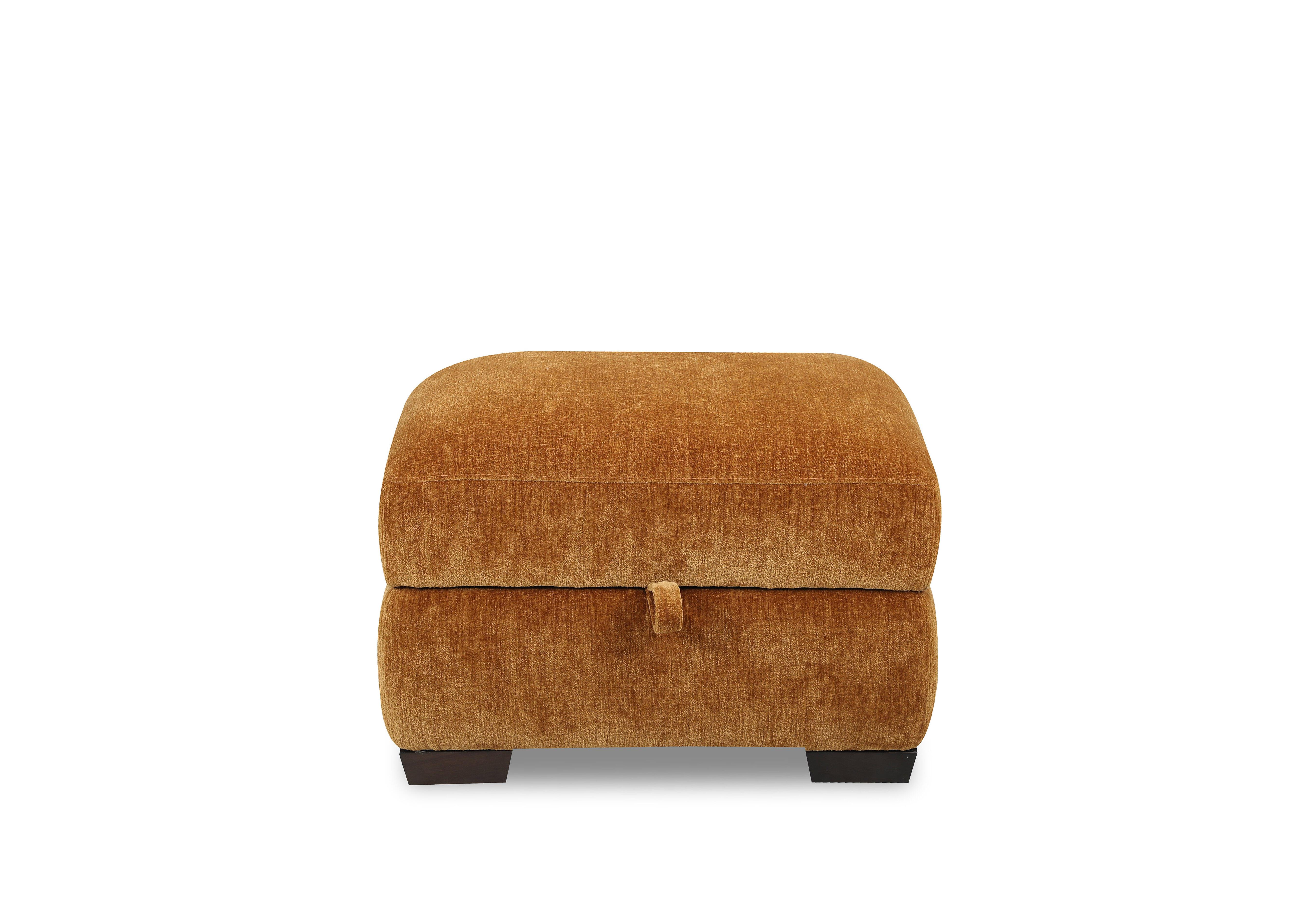 Saffron Fabric Storage Footstool in Fab-Crn-R272 Tumeric on Furniture Village